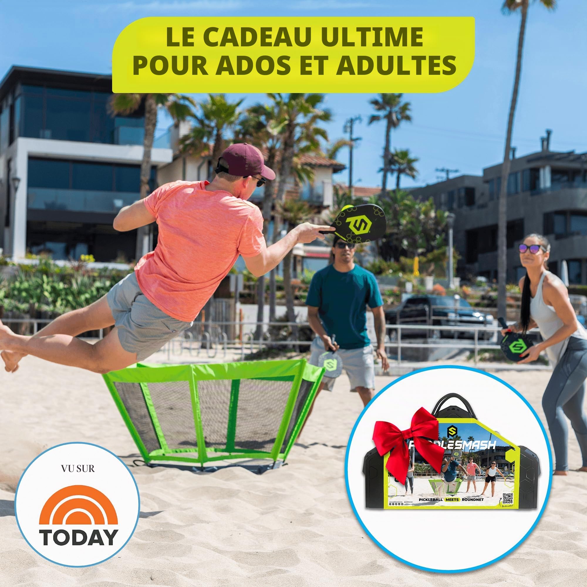 PaddleSmash - Jeux de plein air, de jardin et de plage pour les adultes et la famille, parfait pour le jardin, la plage ou lors d’un pique-nique.