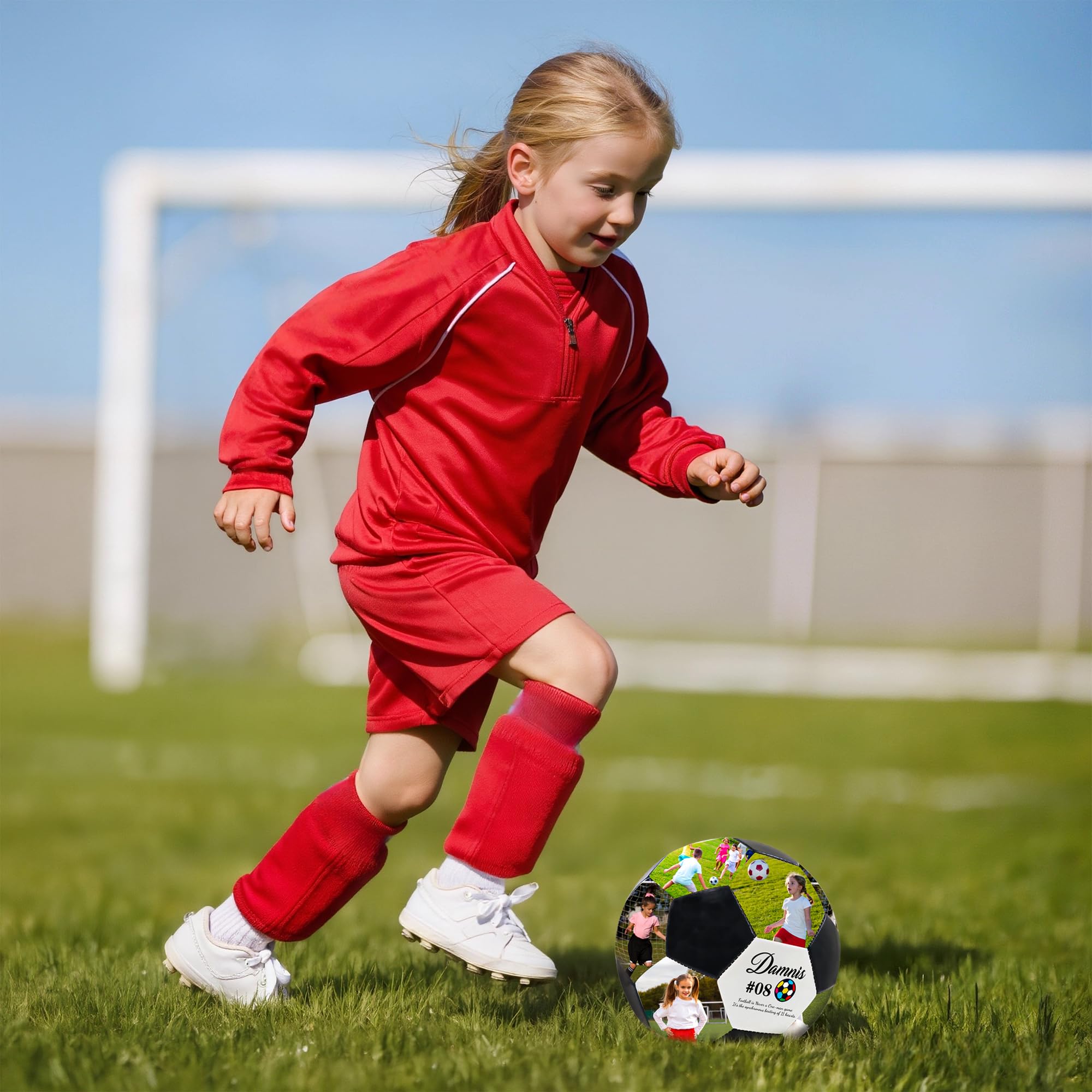 Ballon de Foot Personnalisé, Personnalisable avec Votre Photo, Nom ou Texte, Cadeau Anniversaire Homme & Femme, Cadeau pour Fan de Football, Papa, Remise des Diplômes