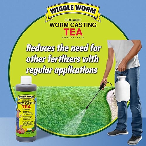 Miniatura 8 de Té orgánico puro de fundición de gusano, 1 galón, concentrado líquido de fertilizante alimenticio para plantas, cuando se mezcla con agua, hace 85