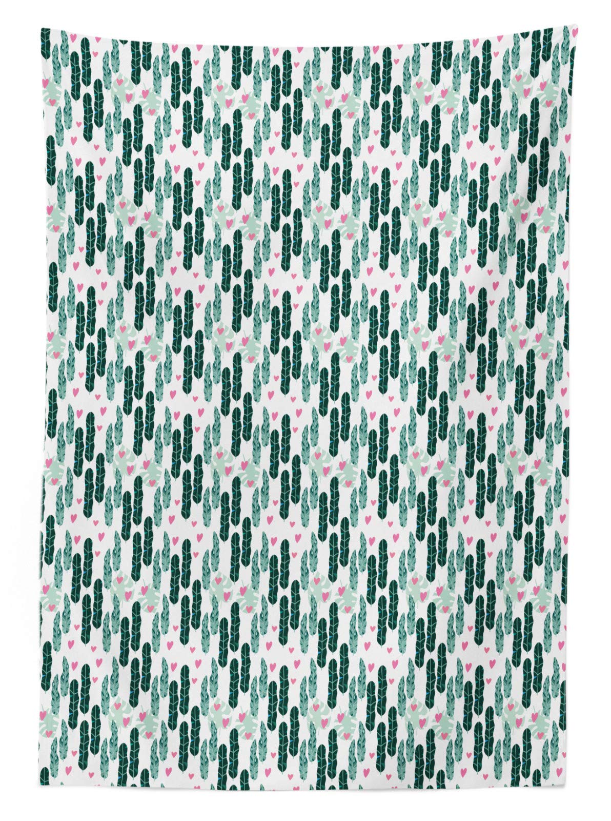 ABAKUHAUS Tropicale Tovaglia, Esotico Hawaii Foliage Art, Rettangolare per Sala da Pranzo e Cucina, 140 cm x 200 cm, Multicolore