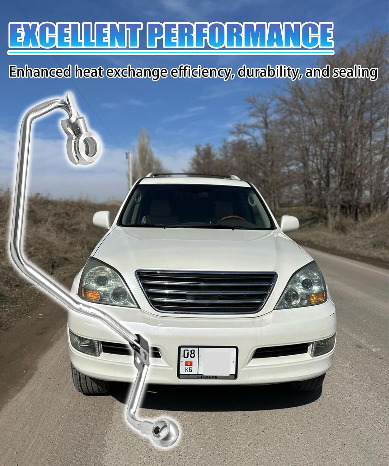 15772-31030 Oil Cooler Line Fits for Toyota Camry 3.5L Highlander RAV4 Sienna Avalon Venza 3.5L Engine 2009-2018,Replace 15772-31030 90430-16016 90430-16017