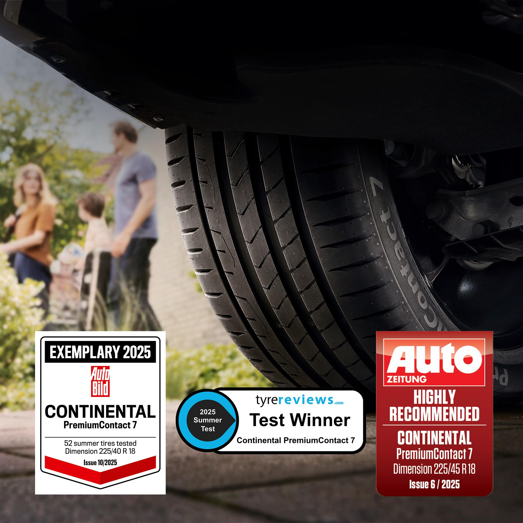 CONTINENTAL - PremiumContact 7-225/45 R 17-94Y/C/A/72dB - Neumáticos de verano