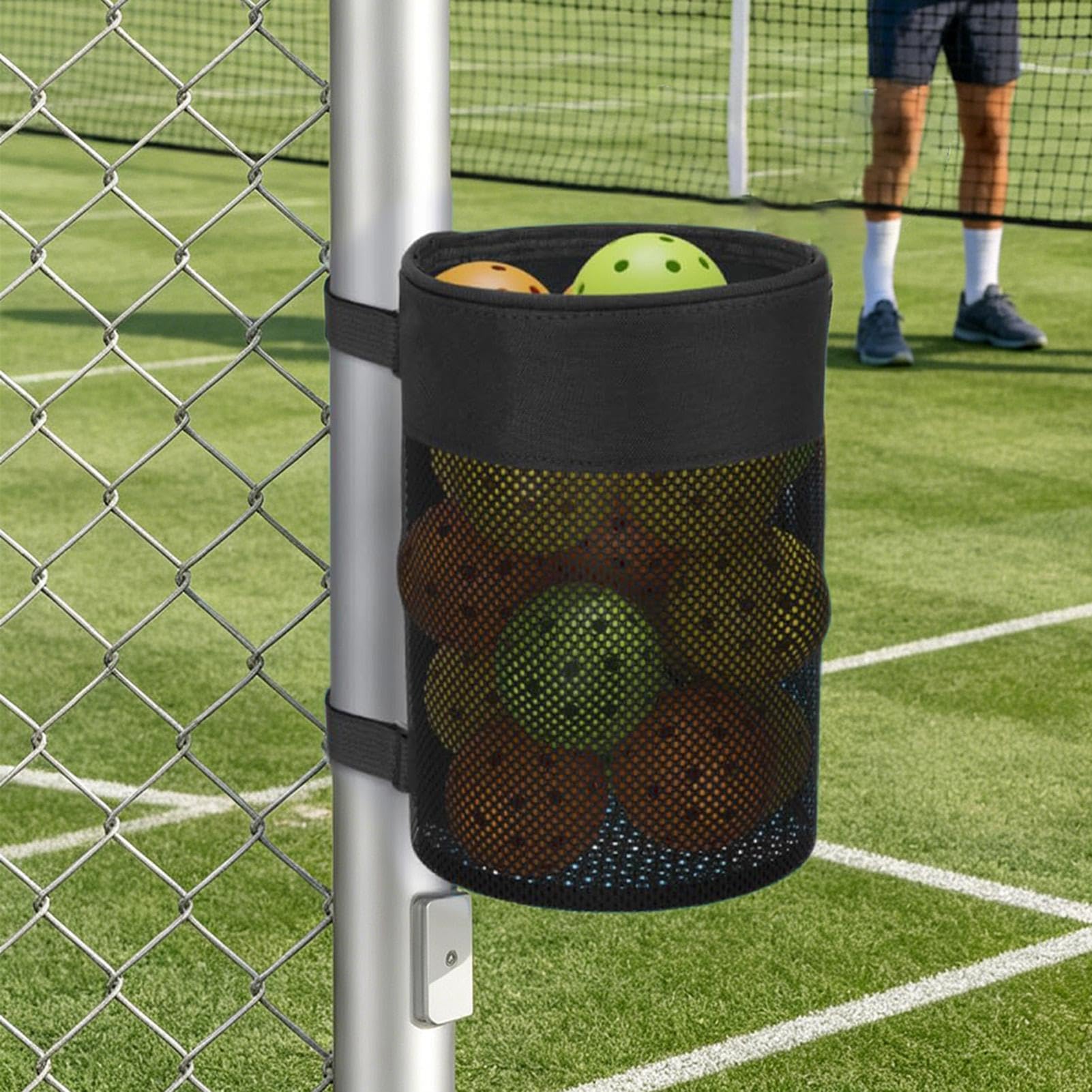 Borsa organizer per palline da pickleball, grande capacità, pieghevole, organizer per palline, per interni ed esterni, uomini, donne, ragazze, giovani, adolescenti, atleti, ciclisti, golfisti