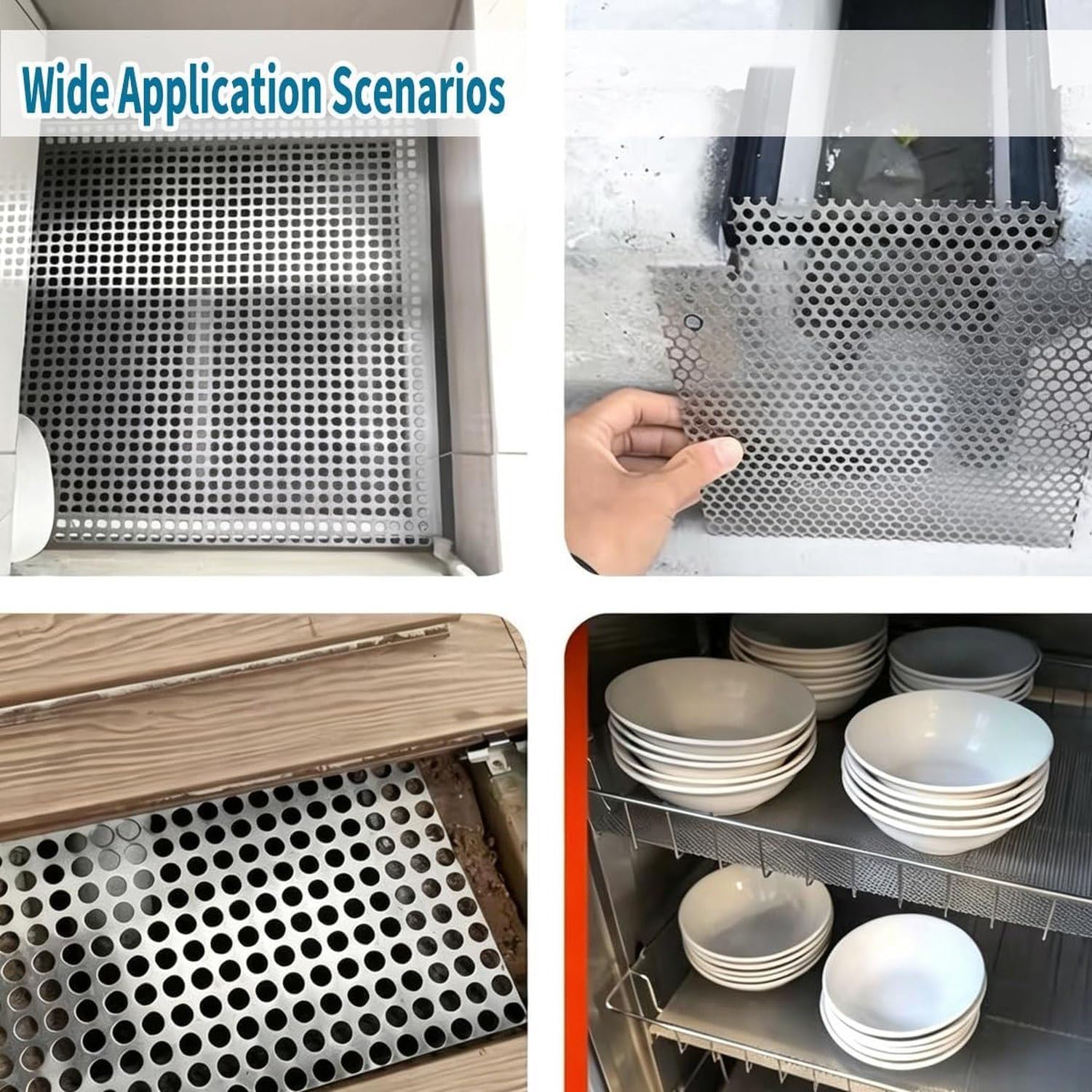 Rejillas cuadradas desagüe acero inox 304 agujero 5mm, 25x25cn, 25x25cn