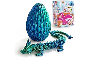 Thcbme Dragon Eggs with Dragon Inside: 15" 3D Printed Masterpiece