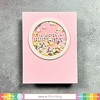 Vista 2 de Waffle Flower Troquel circular Shaker - El juego incluye dos matrices de marco circular que se pueden utilizar juntas o por separado. Se puede