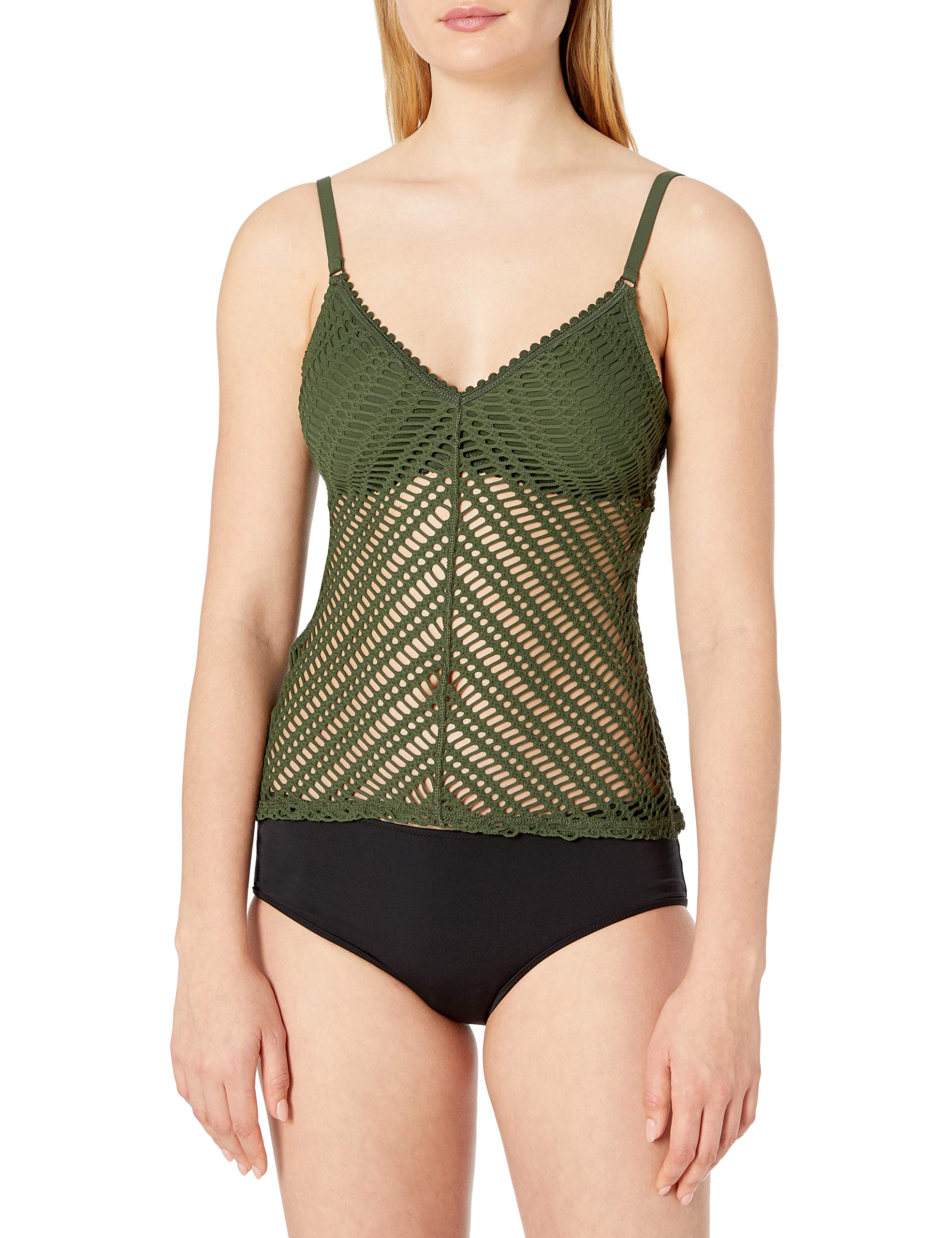 Robin Picconewomens Sophia Crochet Tankini With Back Fringe Ties소피아 크로셰 탱키니와 뒷면 프린지 타이 Bikini Top