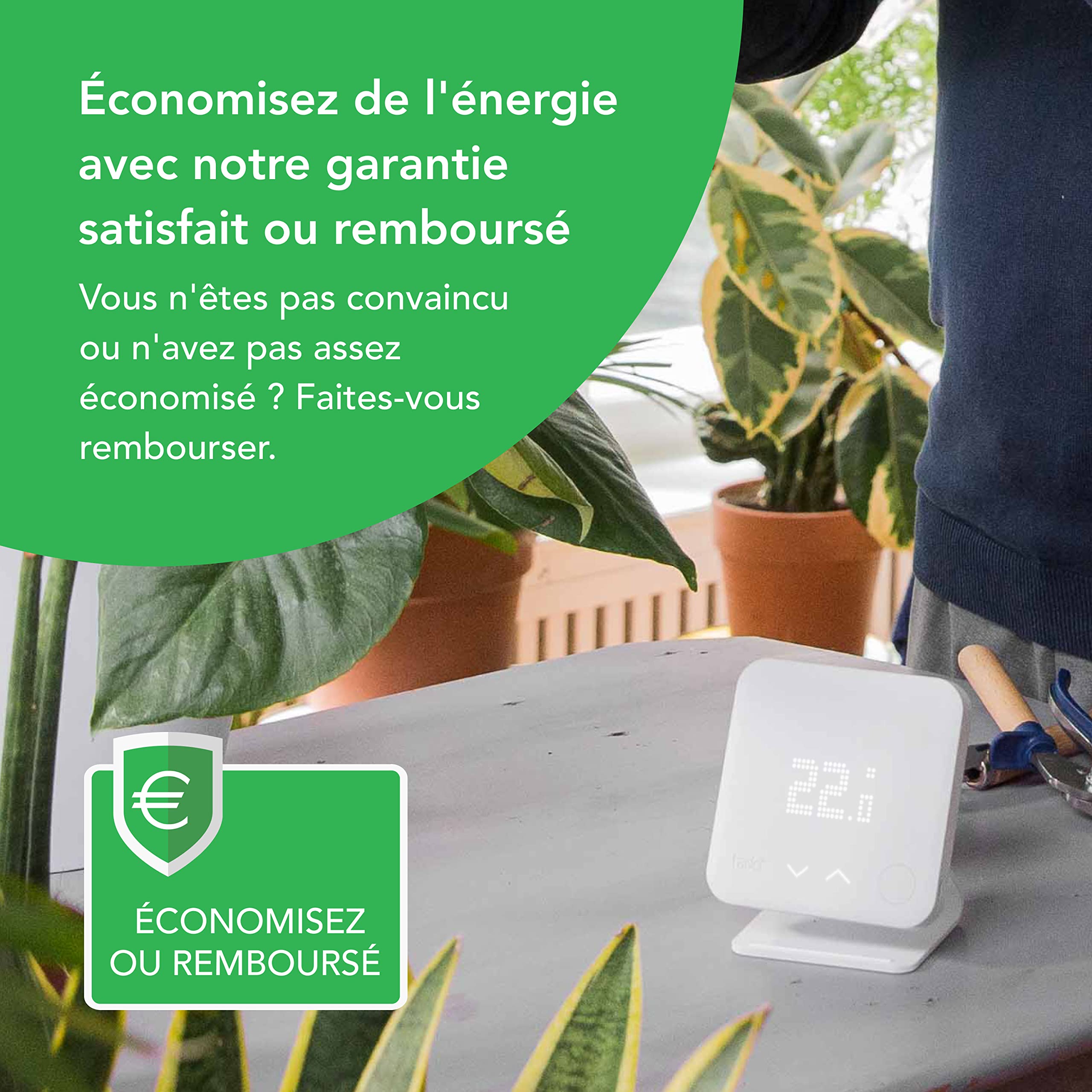 tado° Thermostat Connecté et Intelligent filaire – Accessoire wifi pour votre Kit de Démarrage – Contrôlez votre chauffage avec ce thermostat multizone via l'app tado° – Installation facile
