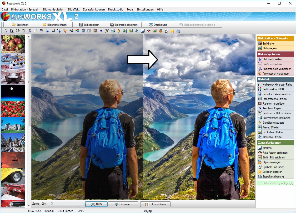 Fotoworks XL 2 (2026er Version) Bildbearbeitungsprogramm zur Bildbearbeitung in Deutsch - umfangreiche Funktionen, sehr einfach zu bedienen, kinderleicht Fotos bearbeiten im Fotobearbeitungsprogramm