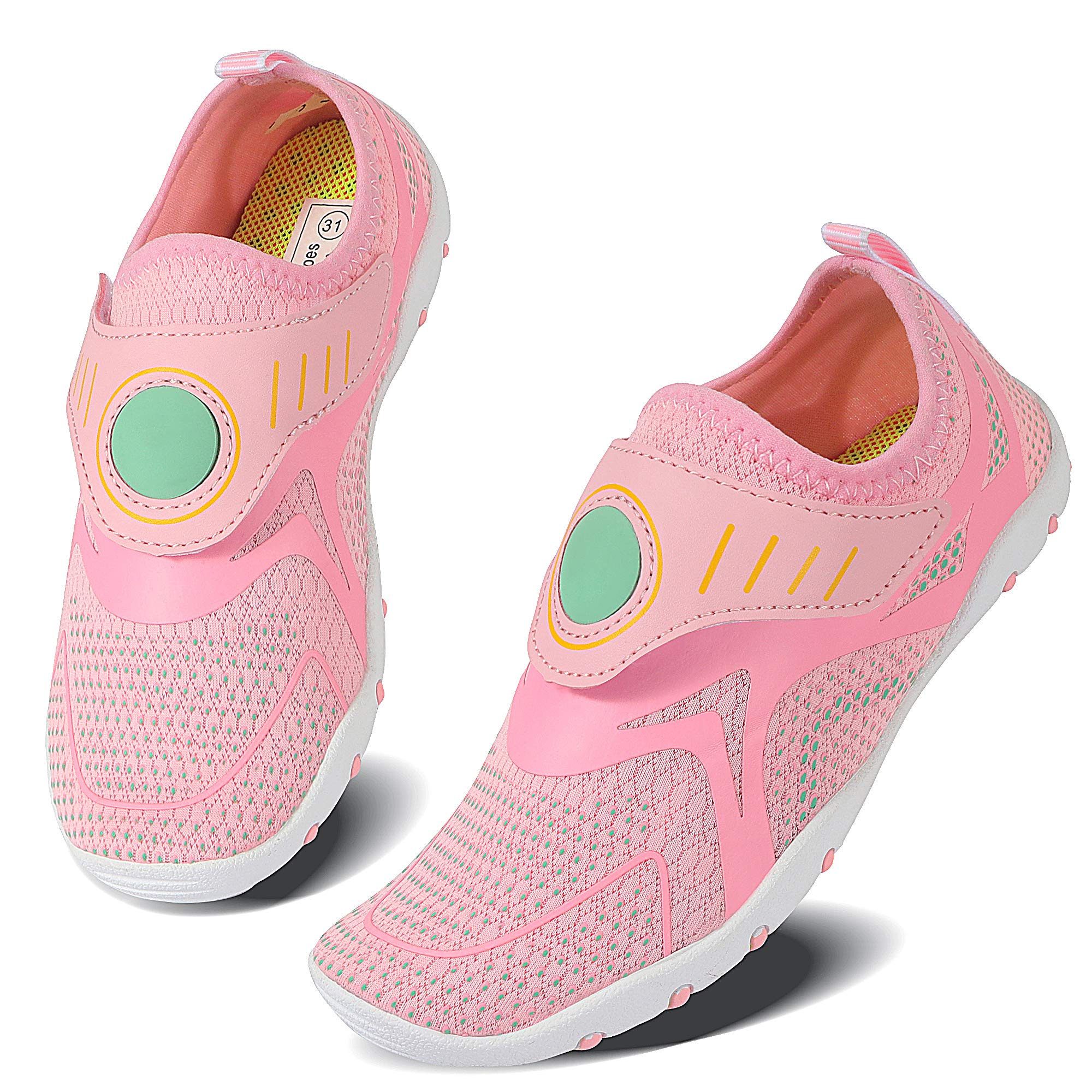 Caitin Boys Girls Water Shoes Quick Drying Aqua Beach Pool Swim Lightweight Athletic Sneakers for Little Big Kids