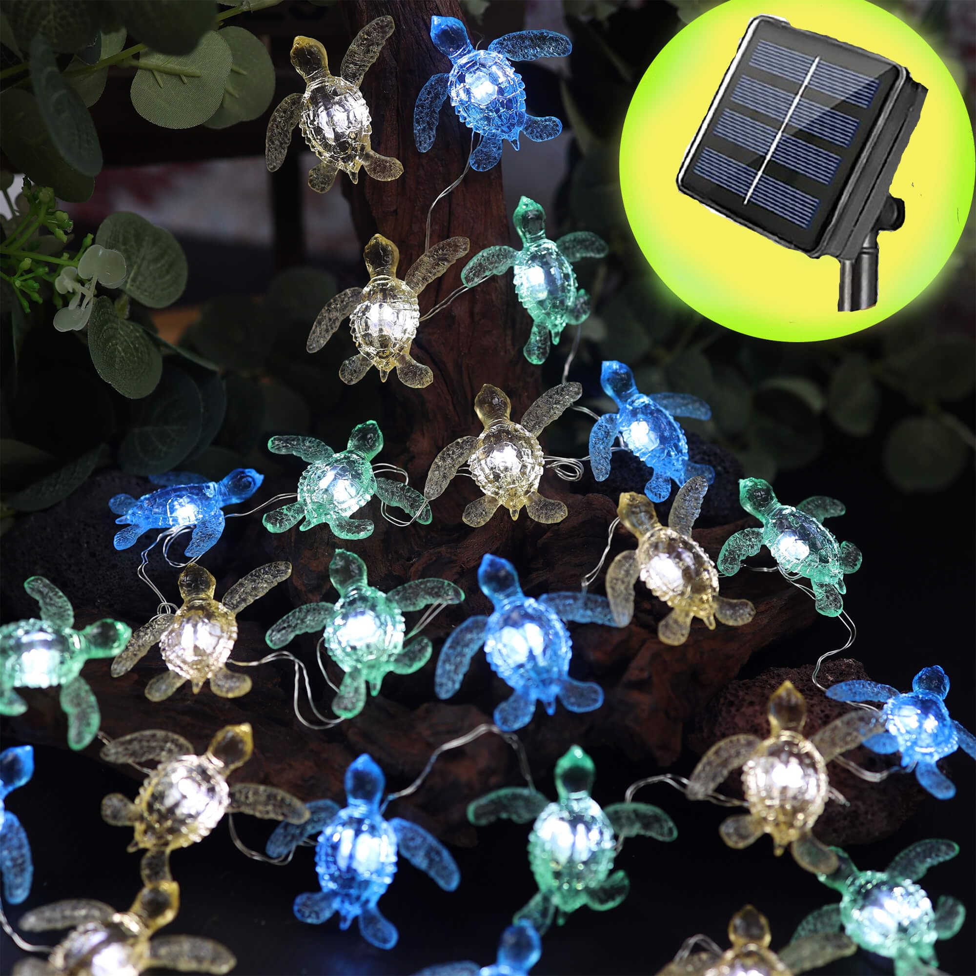 Bartlett - Luci a energia solare decorative a energia solare, per esterni, impermeabili, per giardino, cortile, patio, recinzione, finestre, fontane