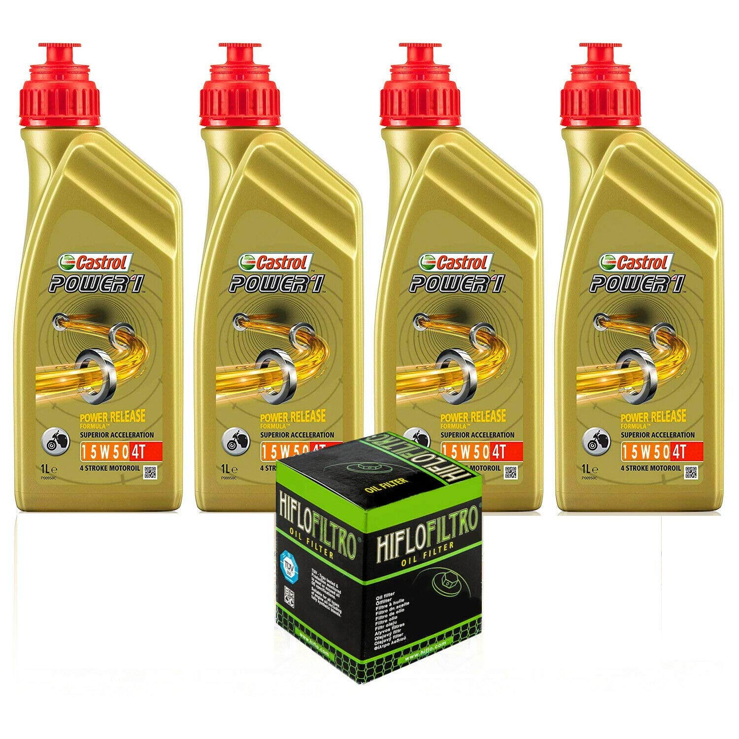 Power 15w50 Oil Coupon Kit + FILTER COMPATIBLE with Bmw R 1200 GS /ADVENTURE /LC R 1200 RT