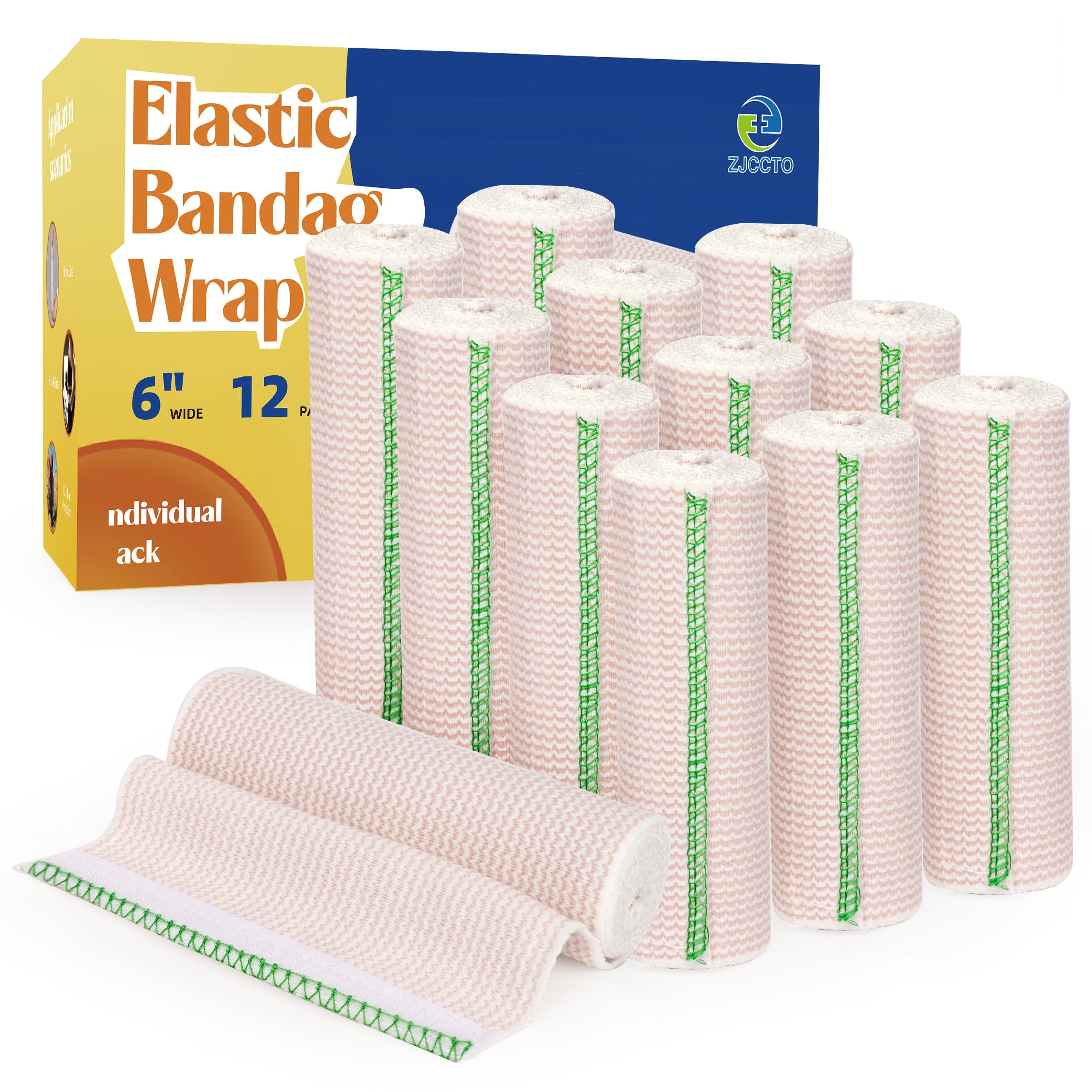 6" Elastic Bandage Wrap Compression Bandage for Waist Leg, 2 Pack — Amazon image 13
