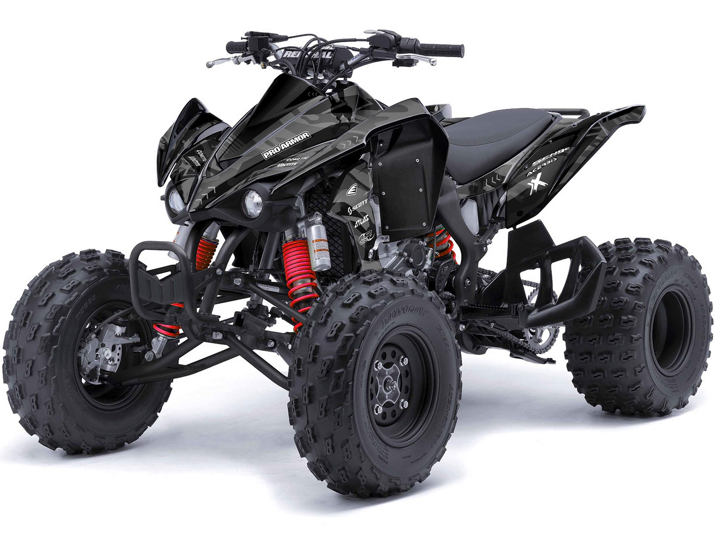 Amazon.com: All Years KFX 450R Apache Grey Senge Graphics Kit