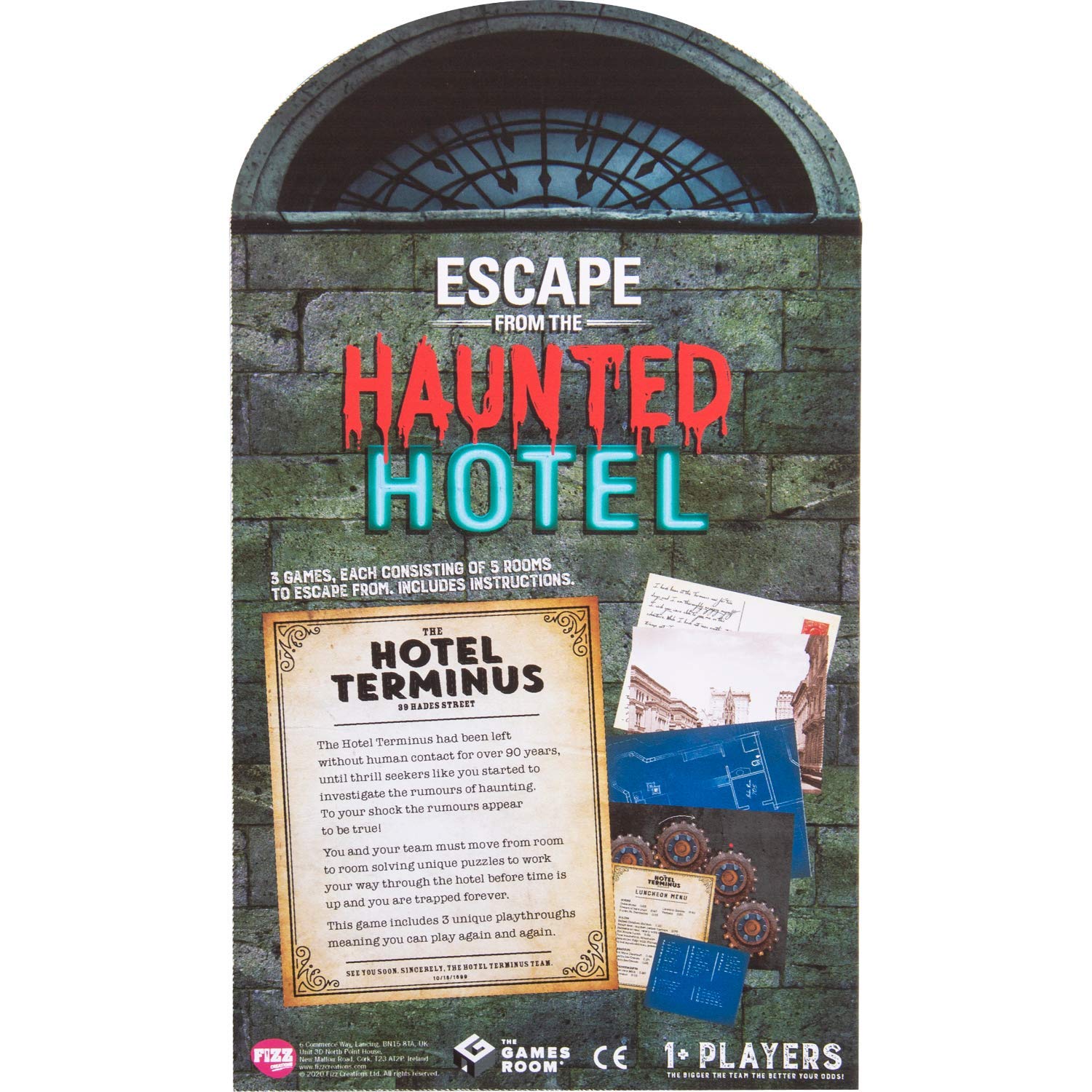 Fizz Creations Haunted House Escape Room Game - Card Game for All Ages 9+
