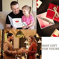 Vista 7 de Bolígrafo personalizado de acción de resorte, bolígrafo de bola de metal y madera grabado gratis con 2 recargas, bolígrafo personalizado con nombre