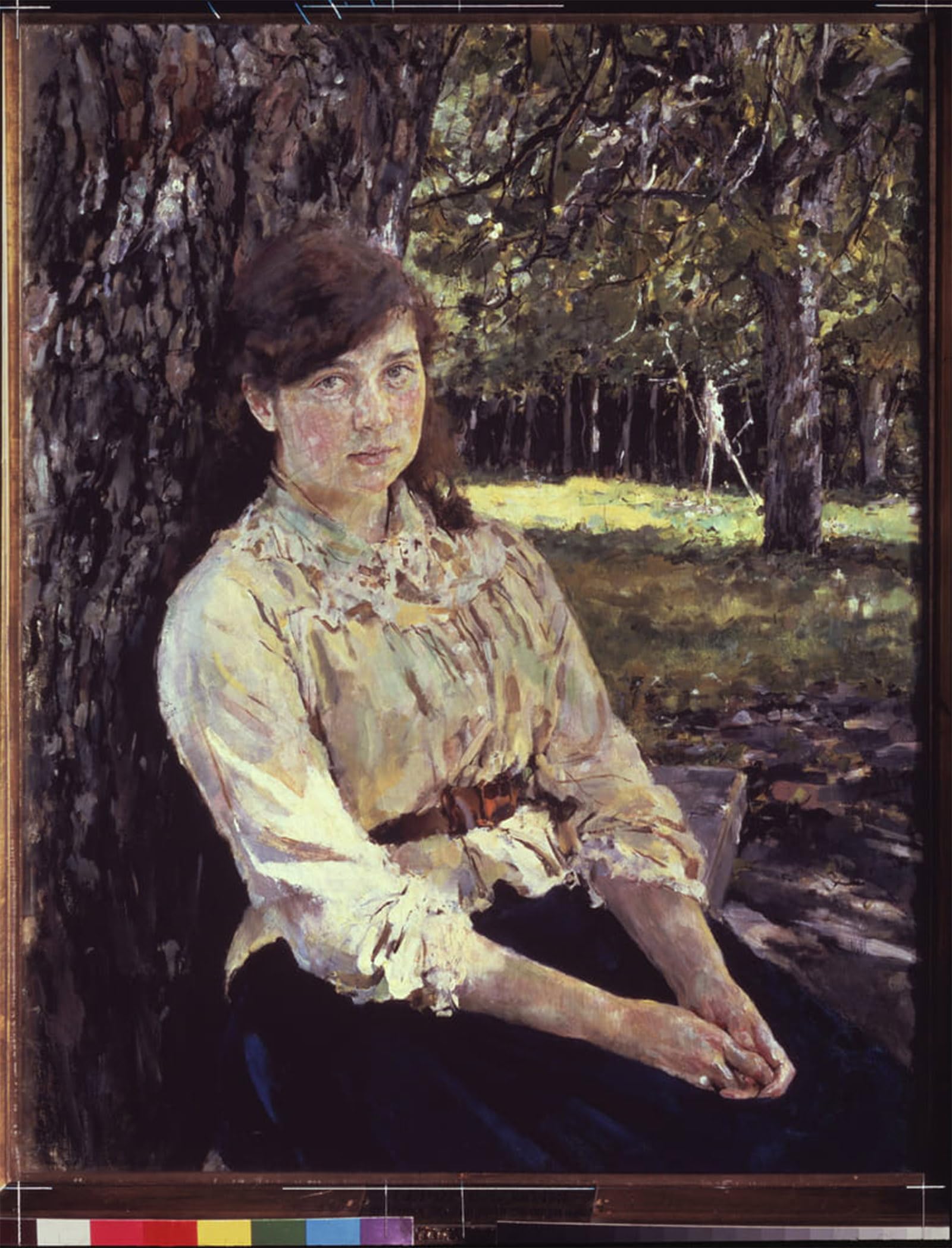 ARTXLXXBN Famous Print Painting Colorful Art Print Young Girl in the Light of the Sun by Valentin Aleksandrovich Serov Canvas Art Decorations for Home Decor 60x90cm