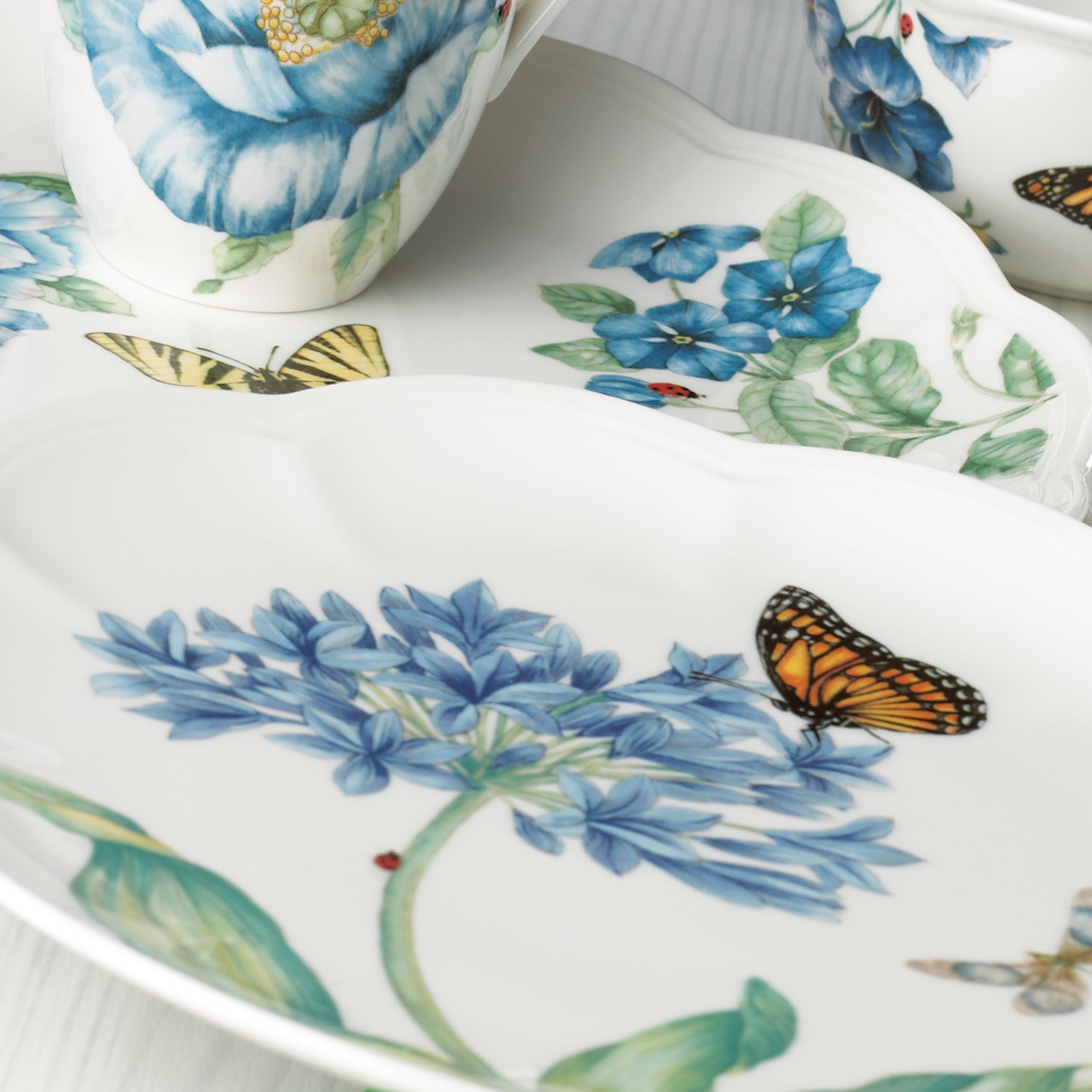 Lenox Blue Butterfly - Piatto per prato, 0,5 kg