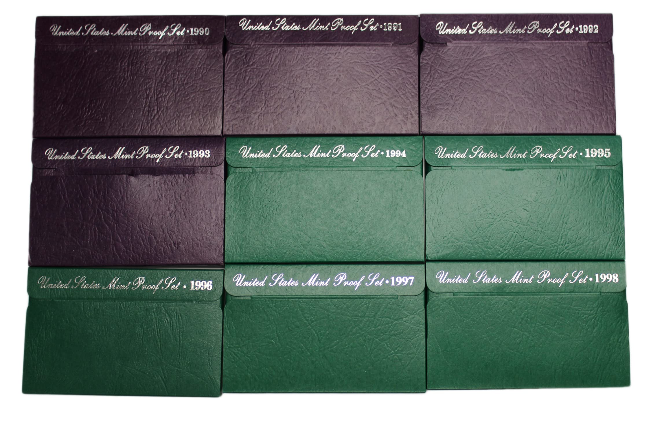 1990 S -1998 US Mint Set Clad Proof Set Run 45 coins