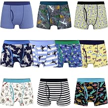MooMoo Baby Boys Boxer Briefs 10 Pack Cotton Toddler Underwear