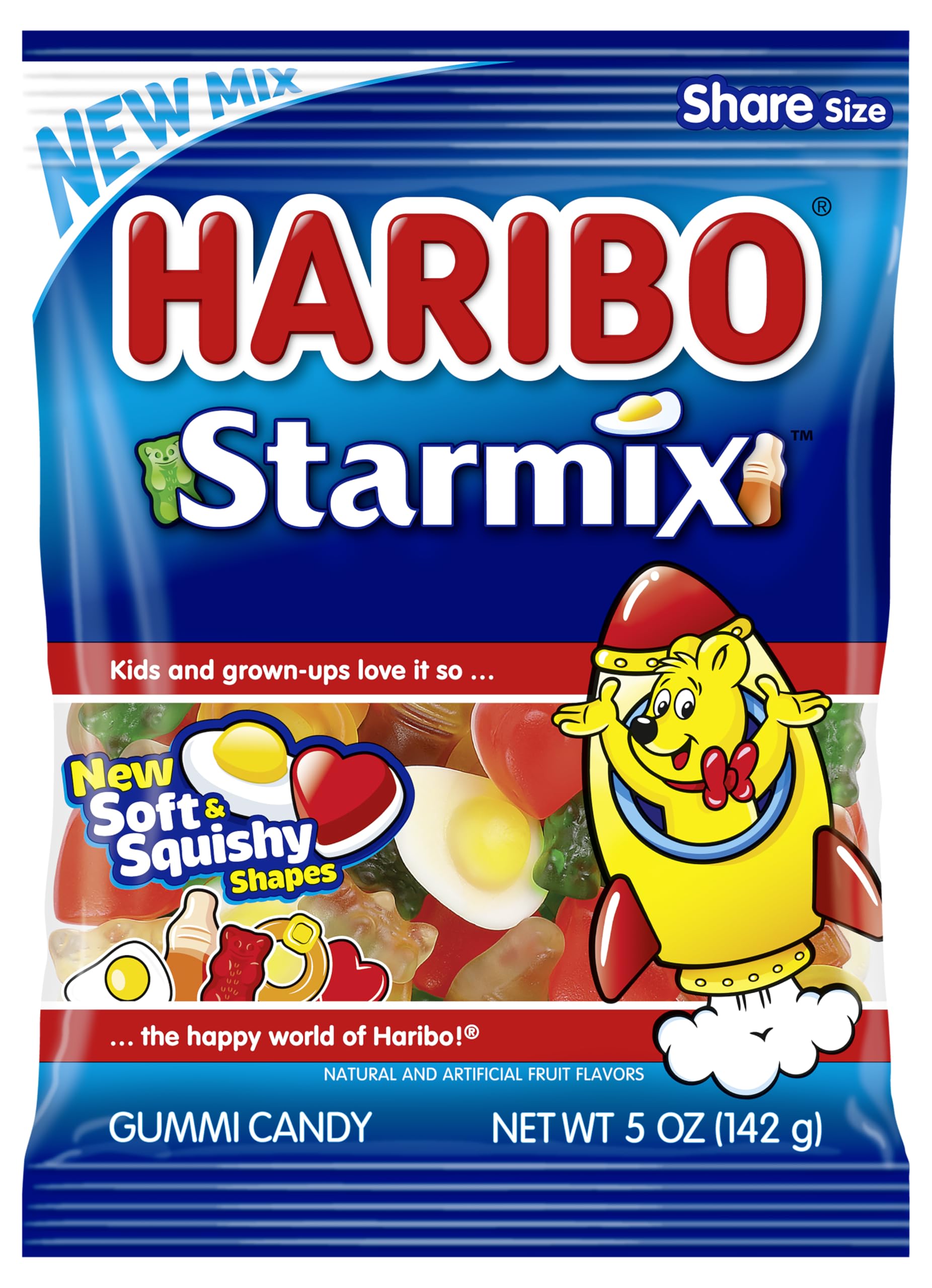 Gummi Candy, Starmix, 5.6 Oz Bag (Pack of 12)