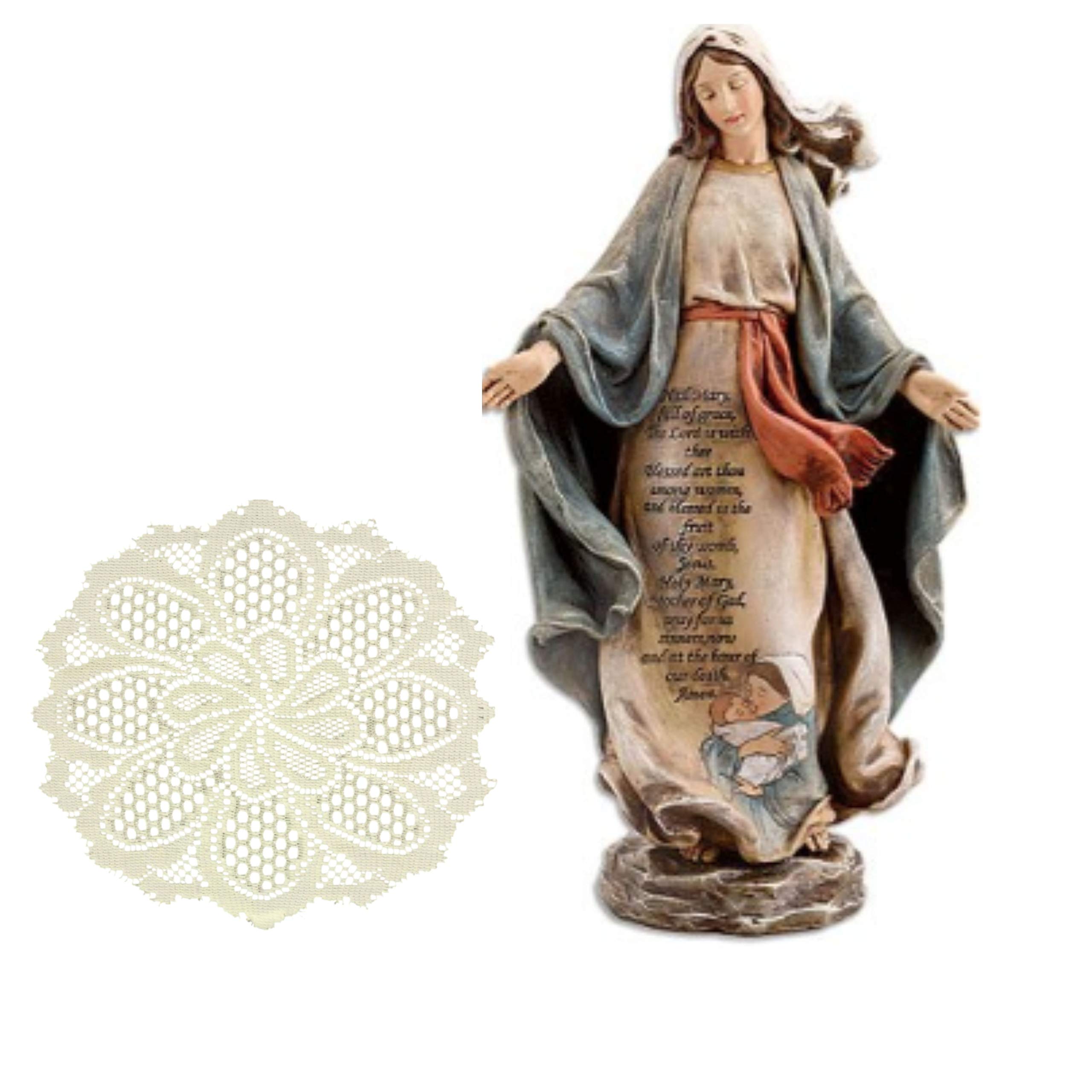 Buy H Holly Lines Our Lady of Grace 12Inch Hail Mary Statue and Ivory