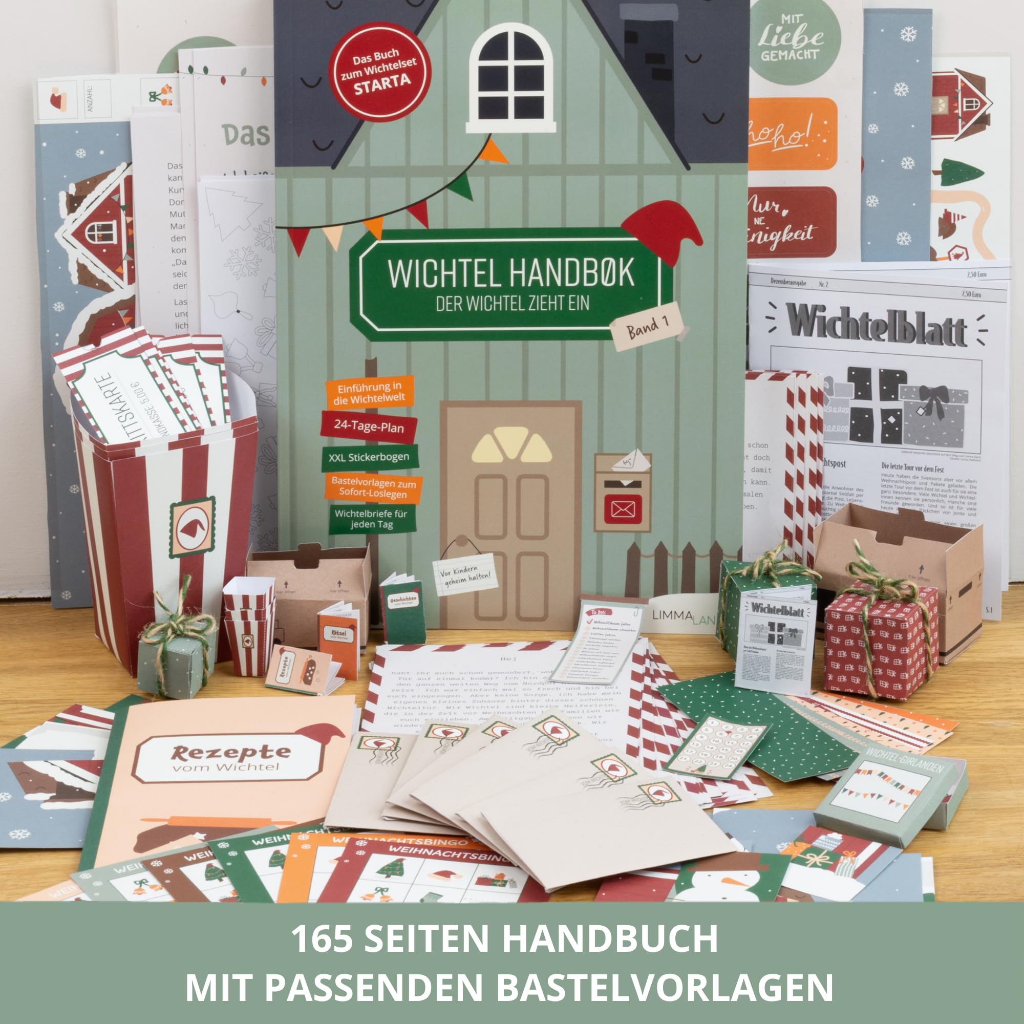 Wichteltür Set mit Wichtelbuch & Zubehör