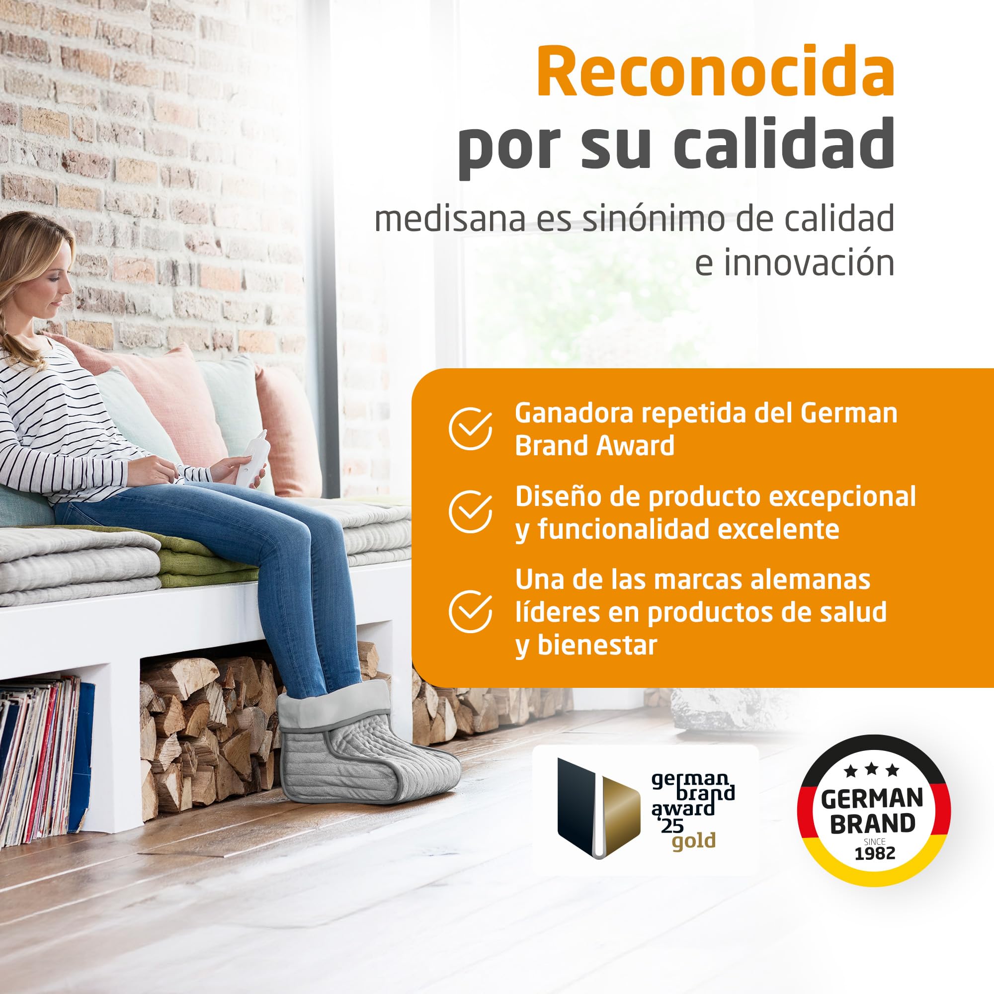 medisana FWS Calientapiés, Manta calefactora para los pies, Forro interior mullido y lavable, Desconexión automática, Protección contra el sobrecalentamiento, Hasta la talla de calzado 46
