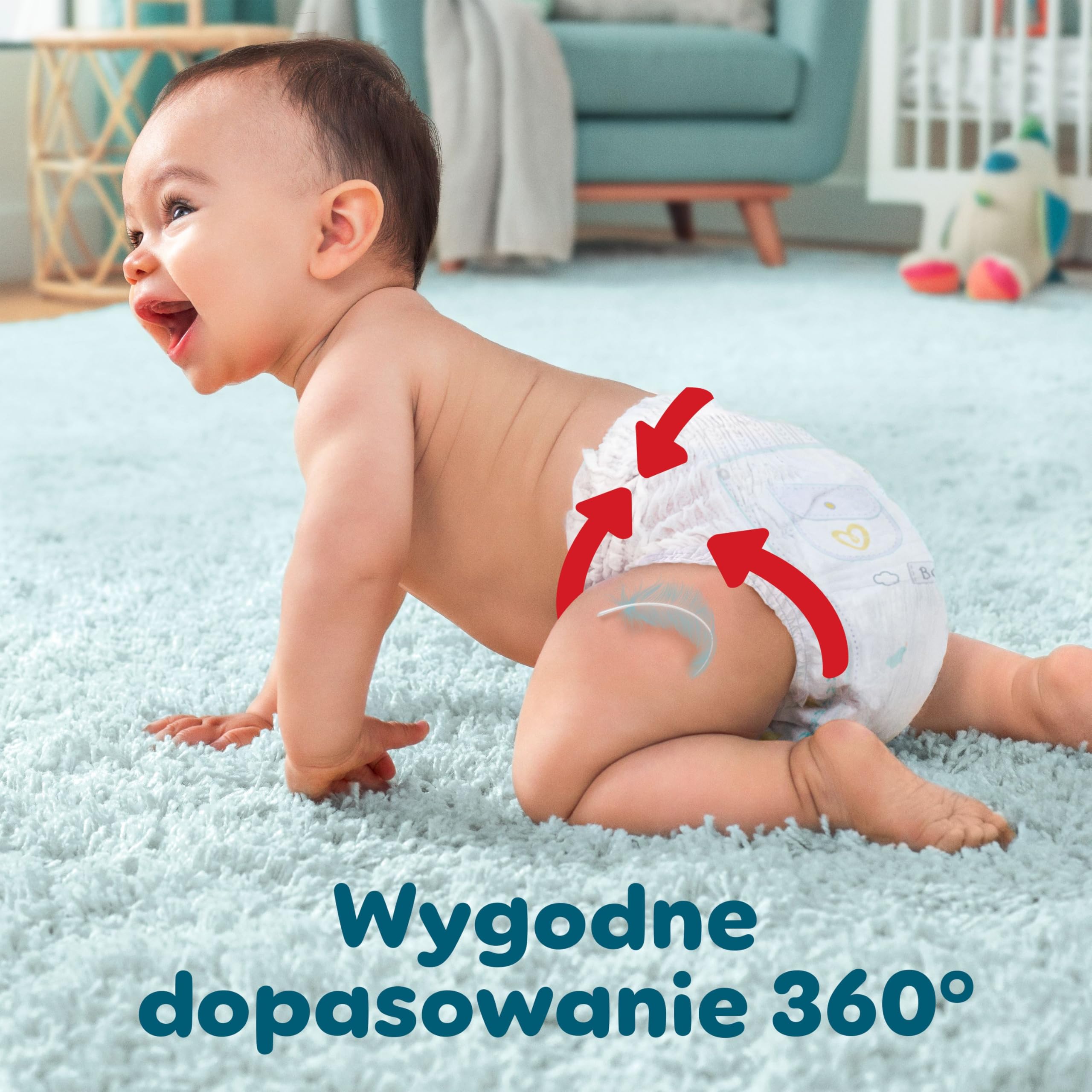 Pampers Premium Care Couche, Taille 7, 80 Couches, 15kg+