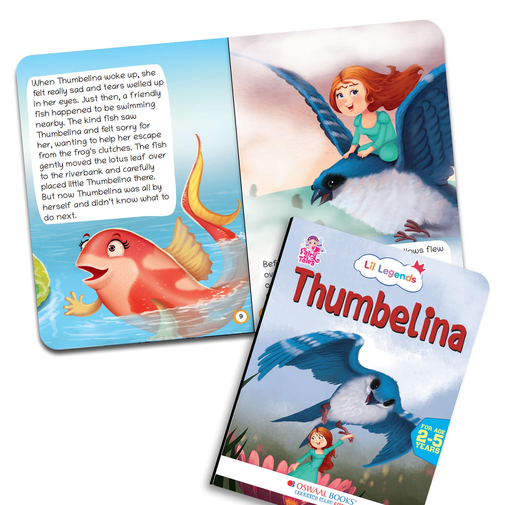 Oswaal Lil Legends Fairy Tales for Kids | Set of 10 Books | The Little Mermaid, Rapunzel, Cinderella, Alice in Wonderland, Thumbelina, Sleeping Beauty and More | Bed Time Story Books | Age 2–5 Years 3