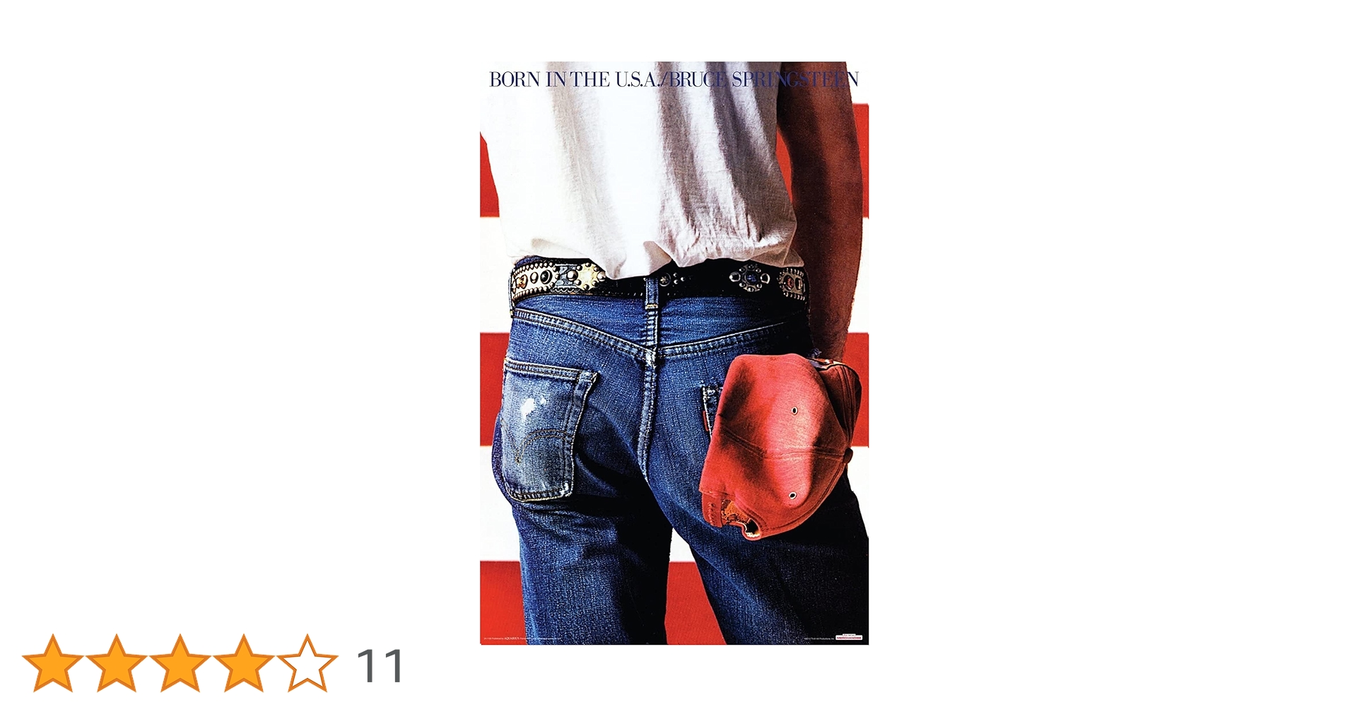 Amazon.co.jp: Bruce Springsteen Born In The USA 36 x 24音楽