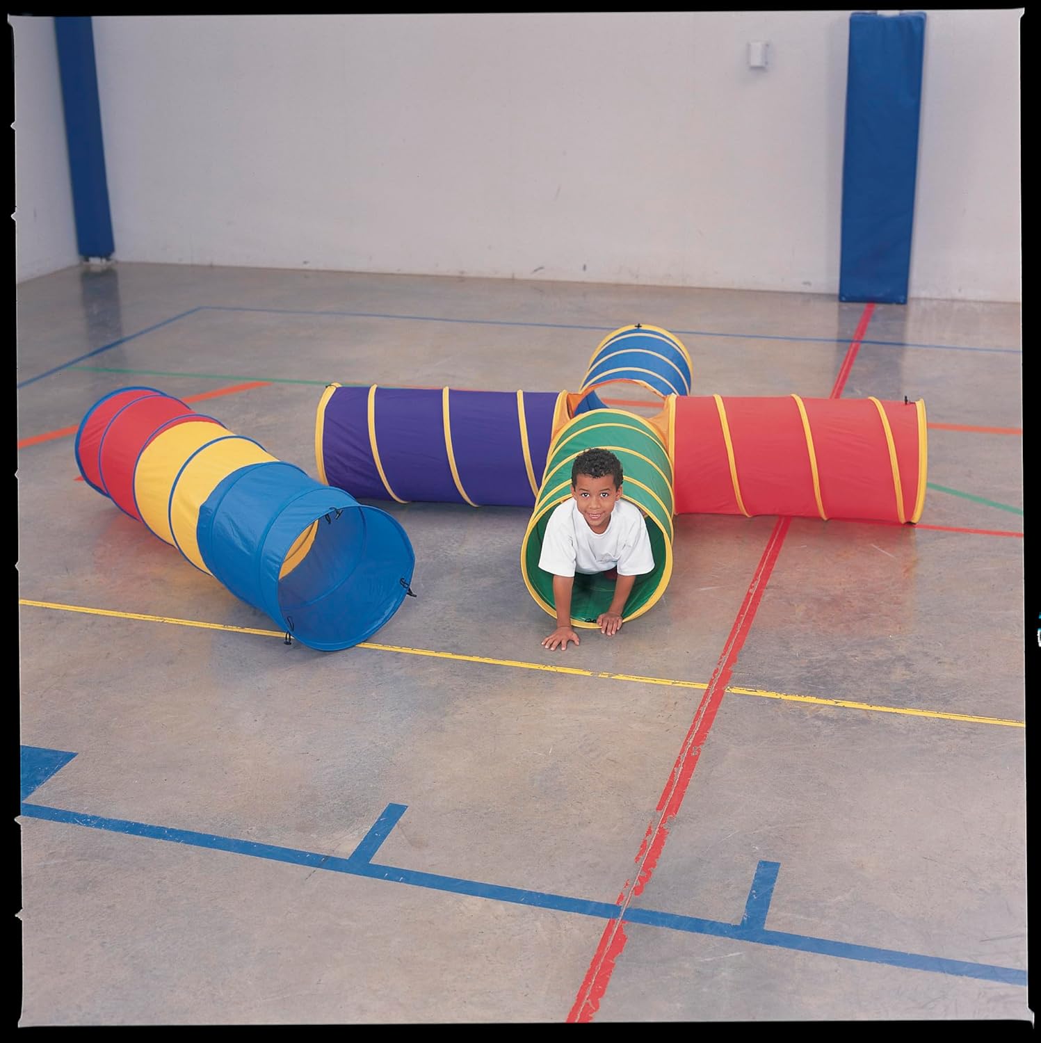 Abilitations Nylon SuperCrawl Tunnel with Closed Toggles and Storage Bag - 20 inches x 6 foot