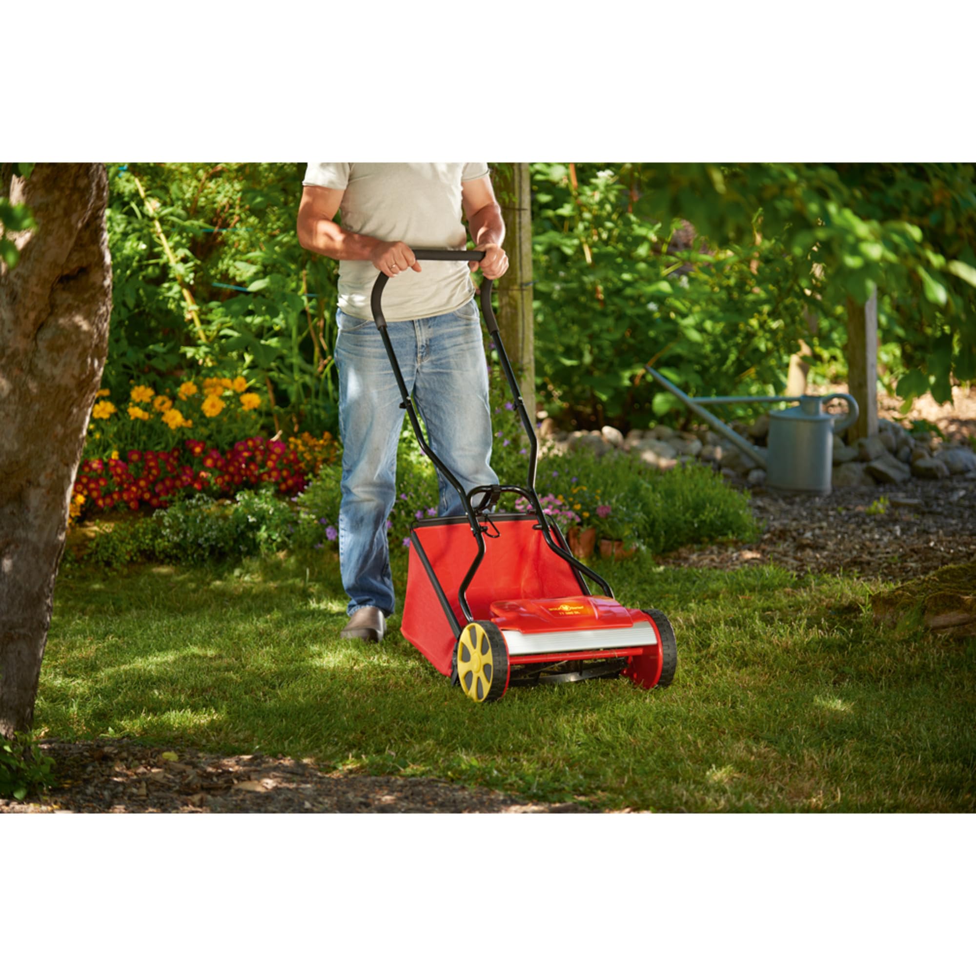Wolf-Garten 15A-CD-650 TT 380 DL Rasaerba Elicoidale, 38 cm, Rosso/Nero