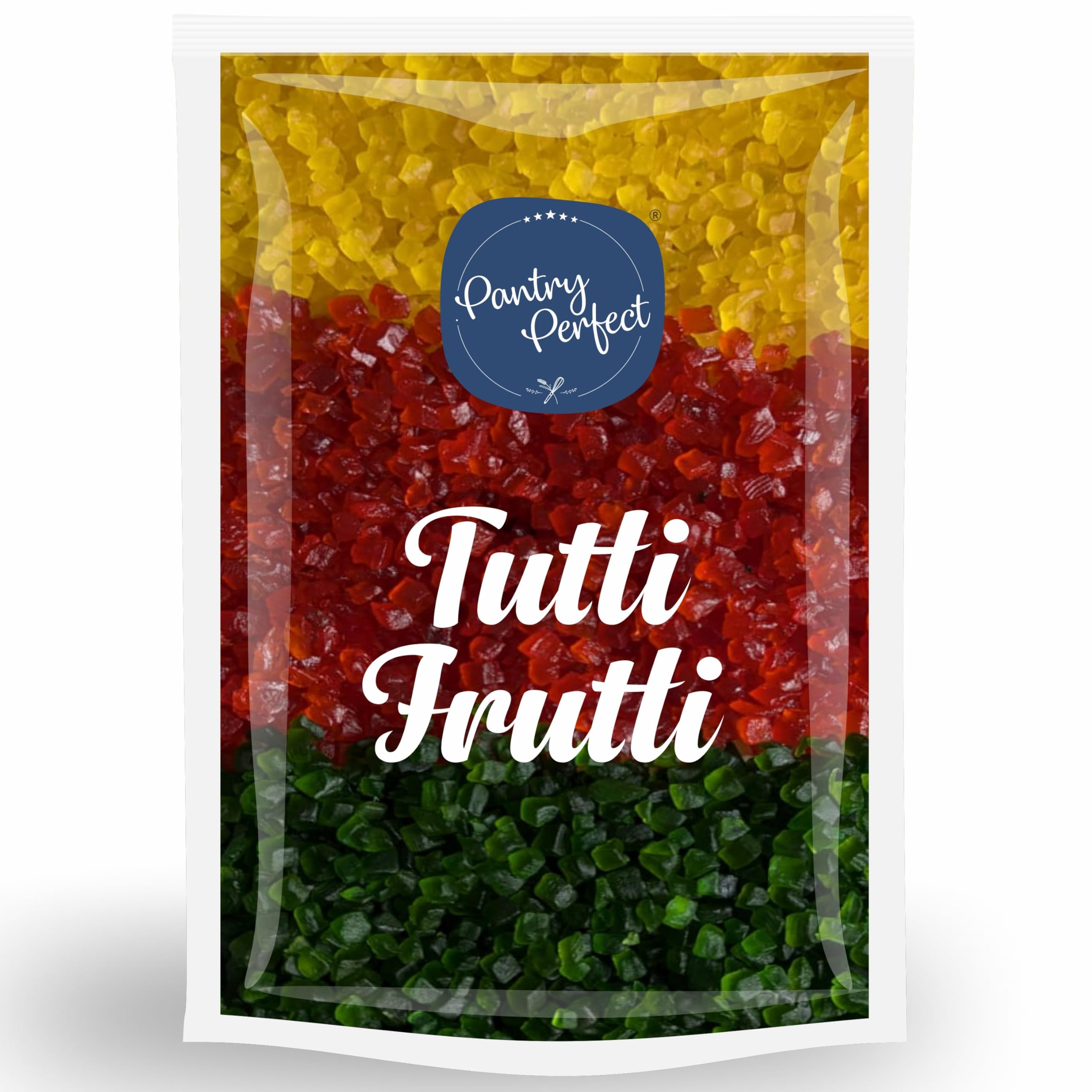 Pantry Perfect Tutti Frutti - (500g) I for cakes, muffins, cookies, halwa, kheer, shakes & smoothies I Tooty Frooty I Tutty Frutty Cherry