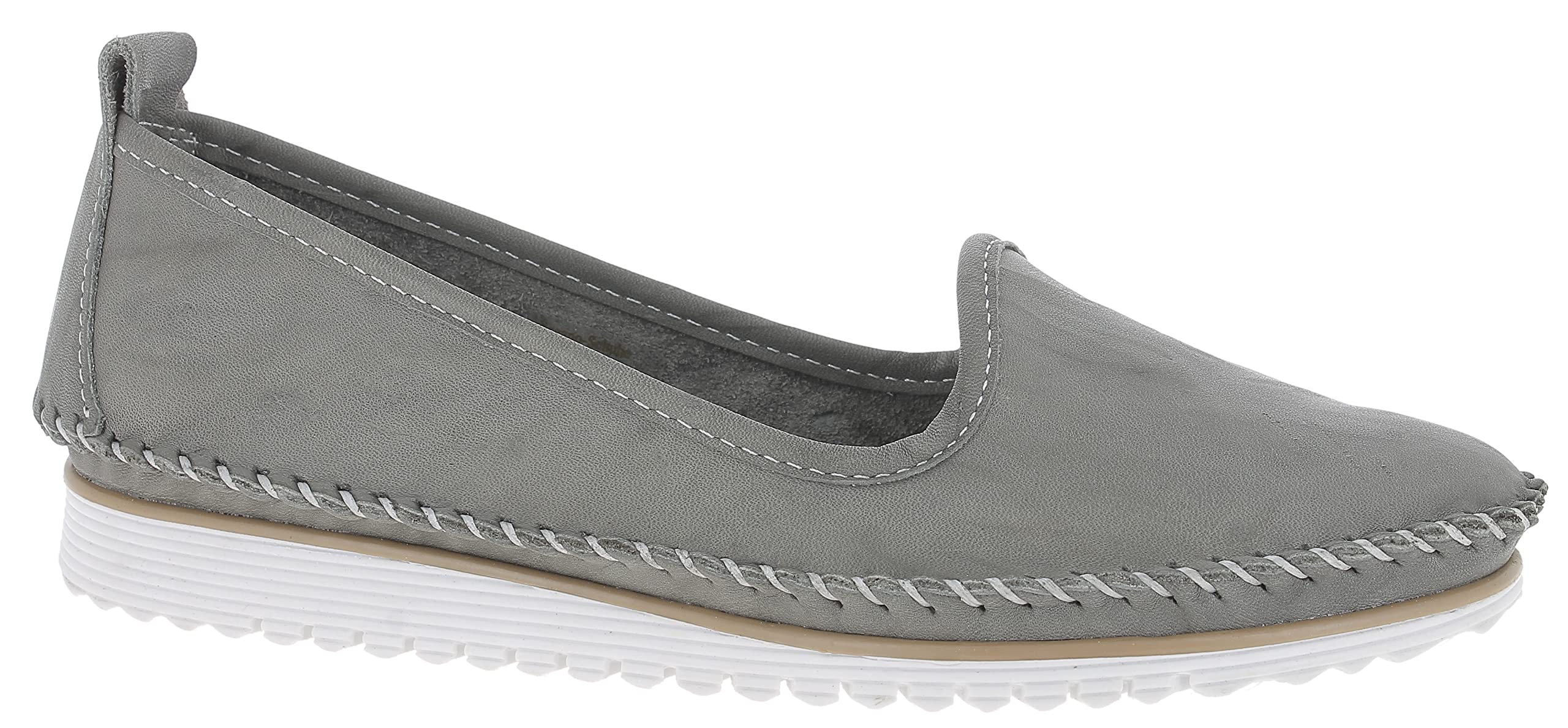 Andrea Conti Women's Slippers Loafer, Charcoal, 3.5 UK