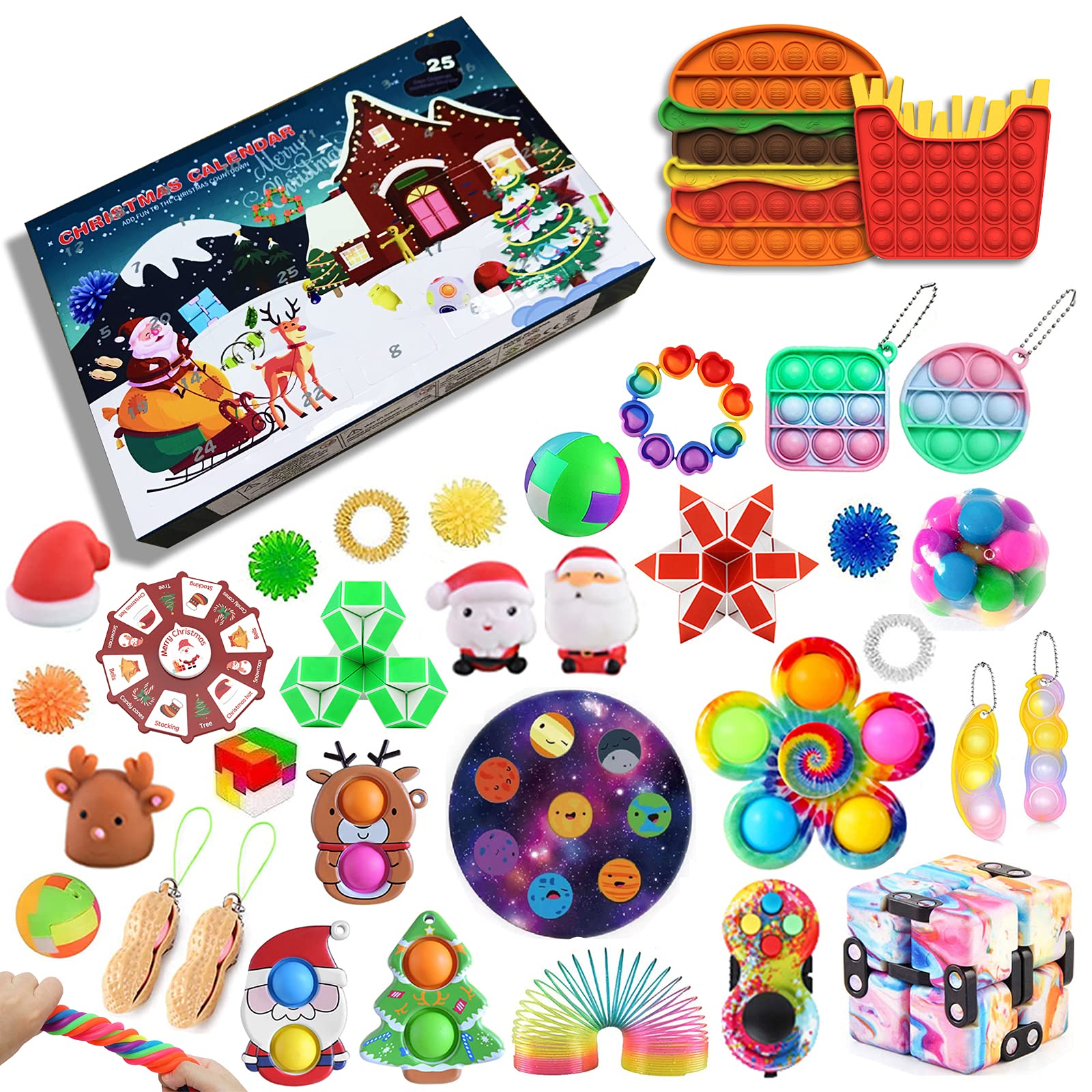Buy Advent 2021 ,Fidget Advent 2021 Toys,24 Days Christmas Countdown