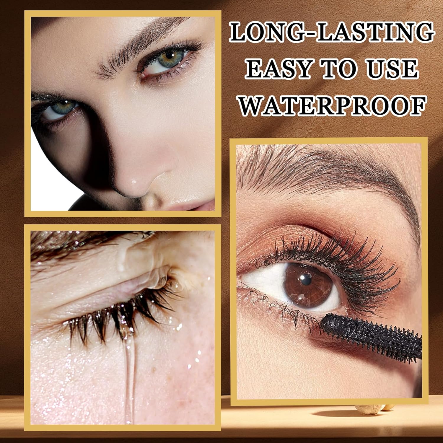 3PCS Black Mascara & Eyelash Curler,Volume and Length Black Mascara,Waterproofing Telescopic Mascara for Eye Makeup,Long Lasting No Smudging Tubing Mascara Set image 5 of 7 B0DNFC53V5