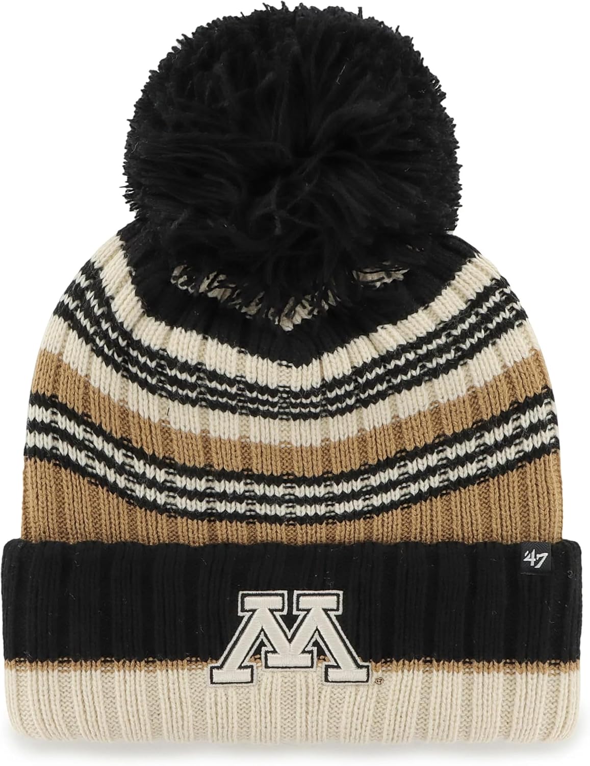 47 Women's NCAA Barista Cuffed Knit Hat with Pom - Ladies Cuff Beanie Cap