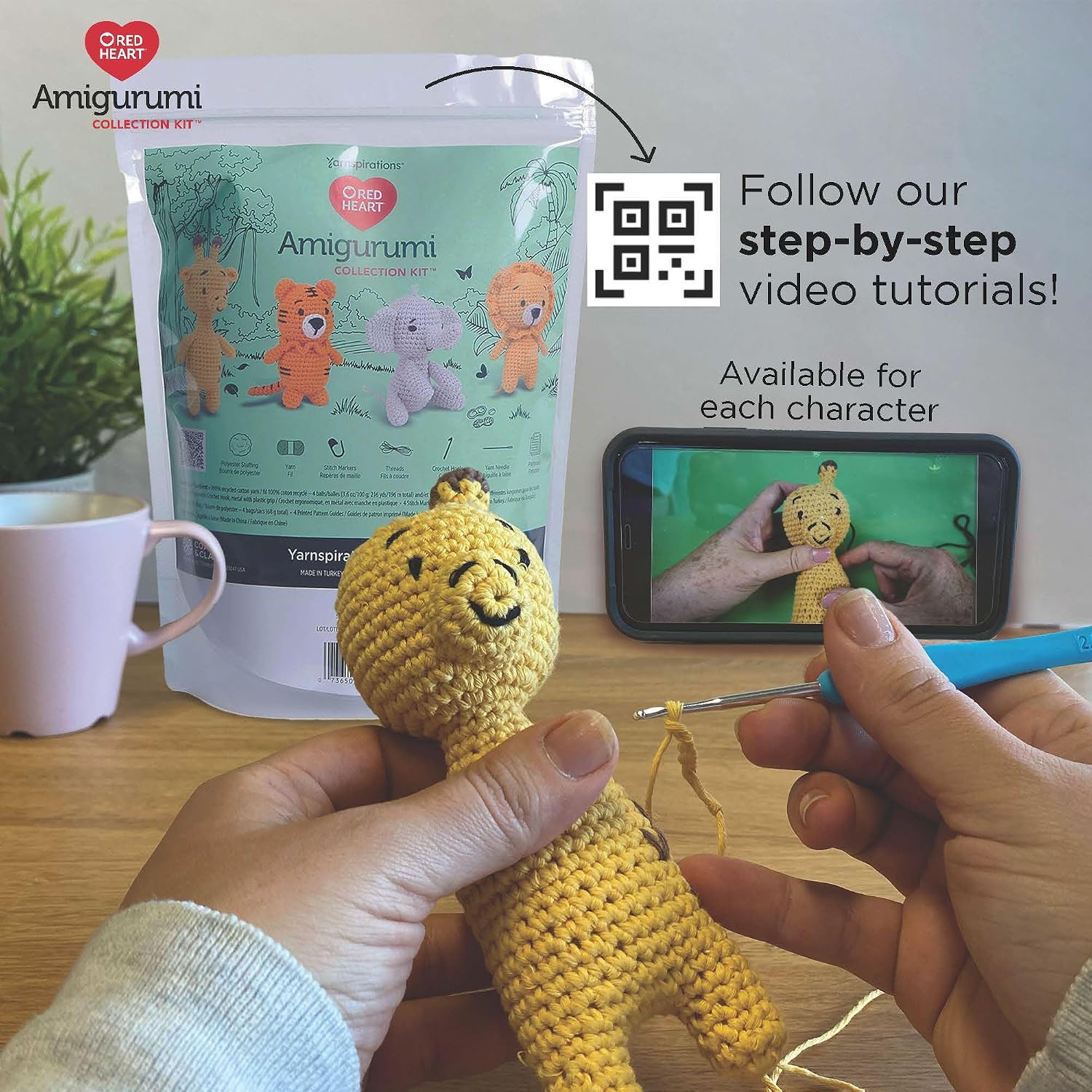 Red Heart Amigurumi Safari Kit