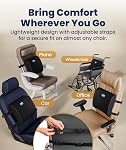 Everlasting Comfort Lumbar Support Pillow for Office Chair - Memory Foam Back Cushion for Car Seat - Promotes Better Posture, Back Pain Relief - Ideal Gaming and Desk Chairs Work and Home Essentials
