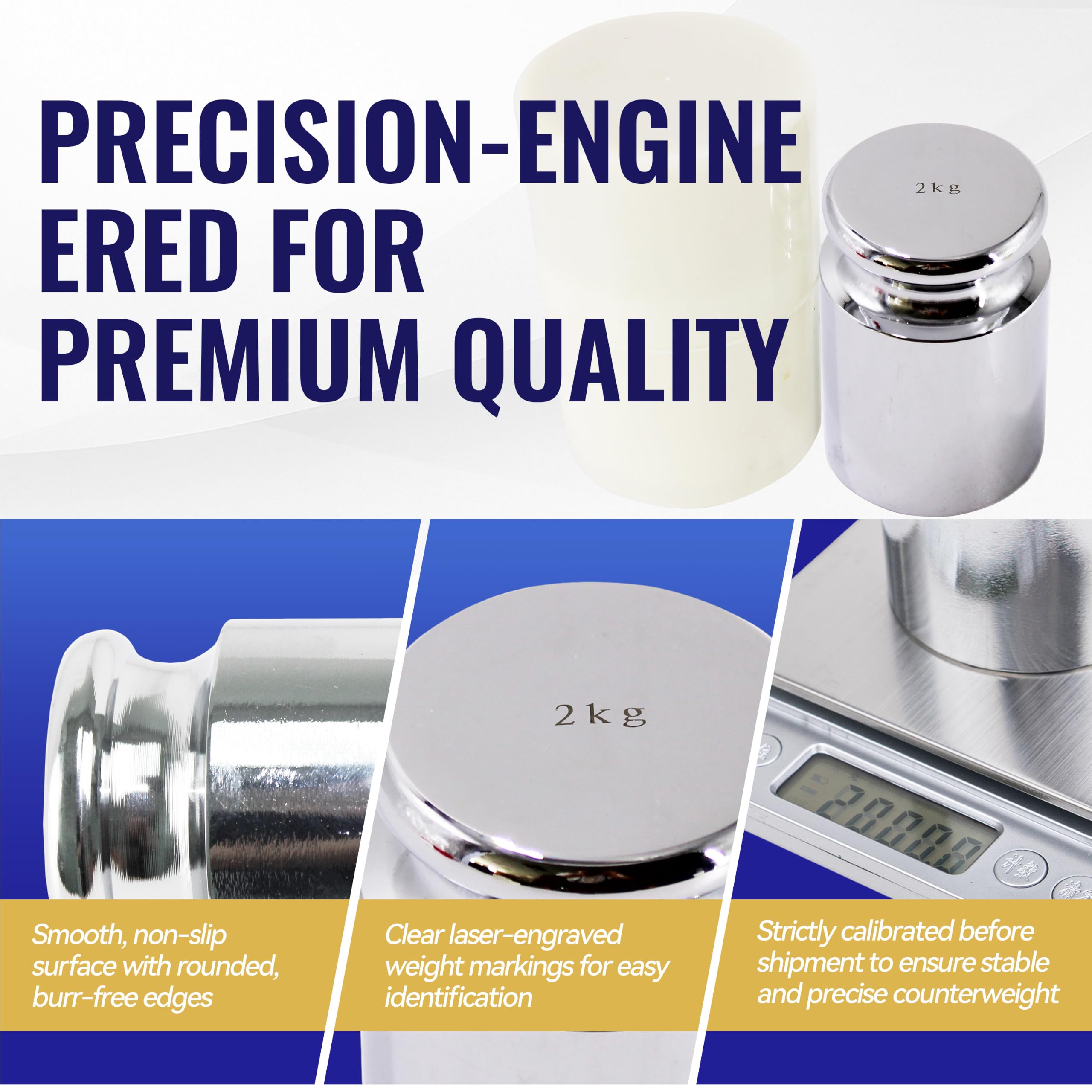 HFS (R) M2 Class Chrome Balance Calibrage Poids (2000 g)