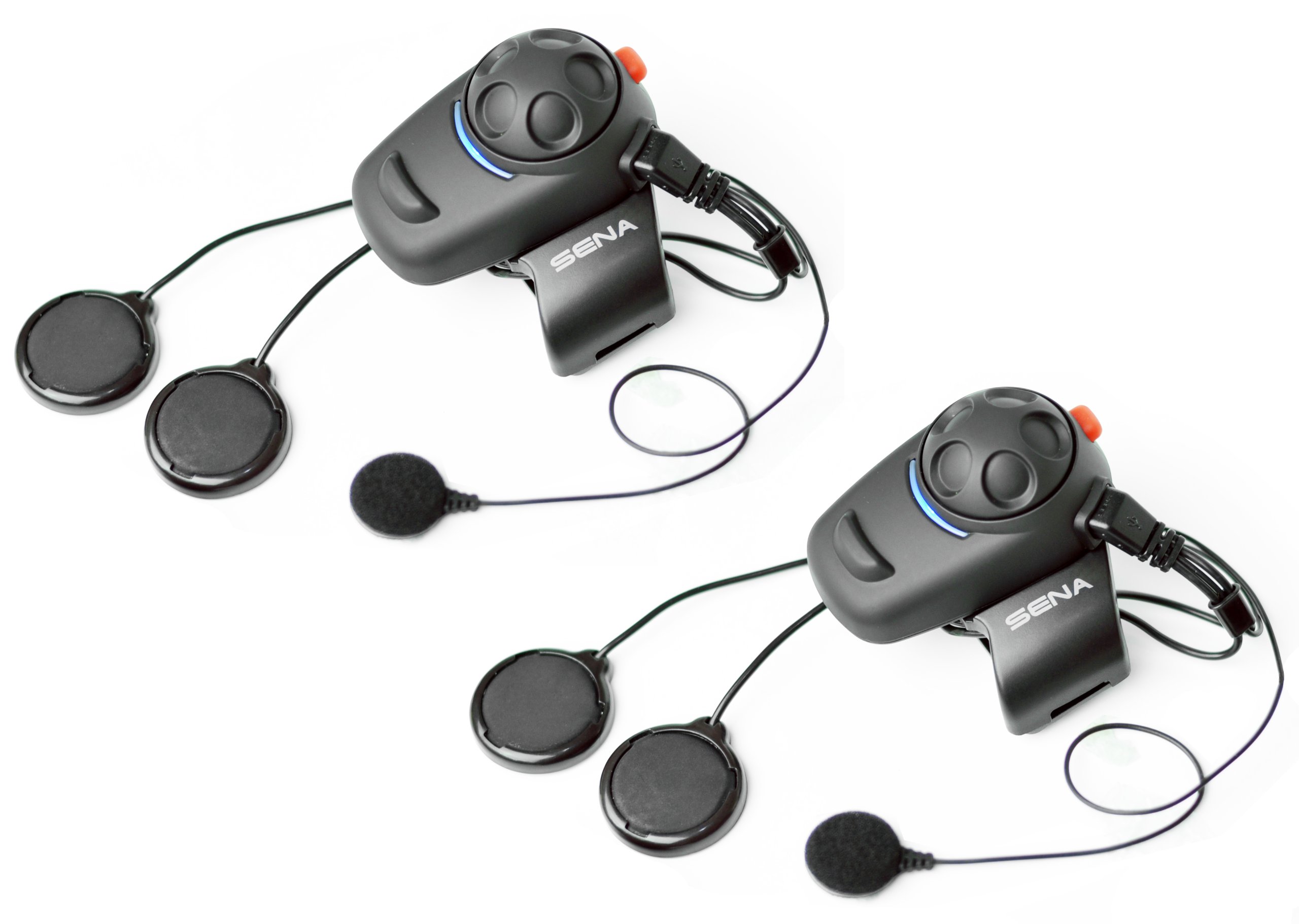 Sena SMH5D-02 Low-Profile Motorcycle and Scooter Bluetooth Headset / Intercom for Full-Face Helmets (Dual)
