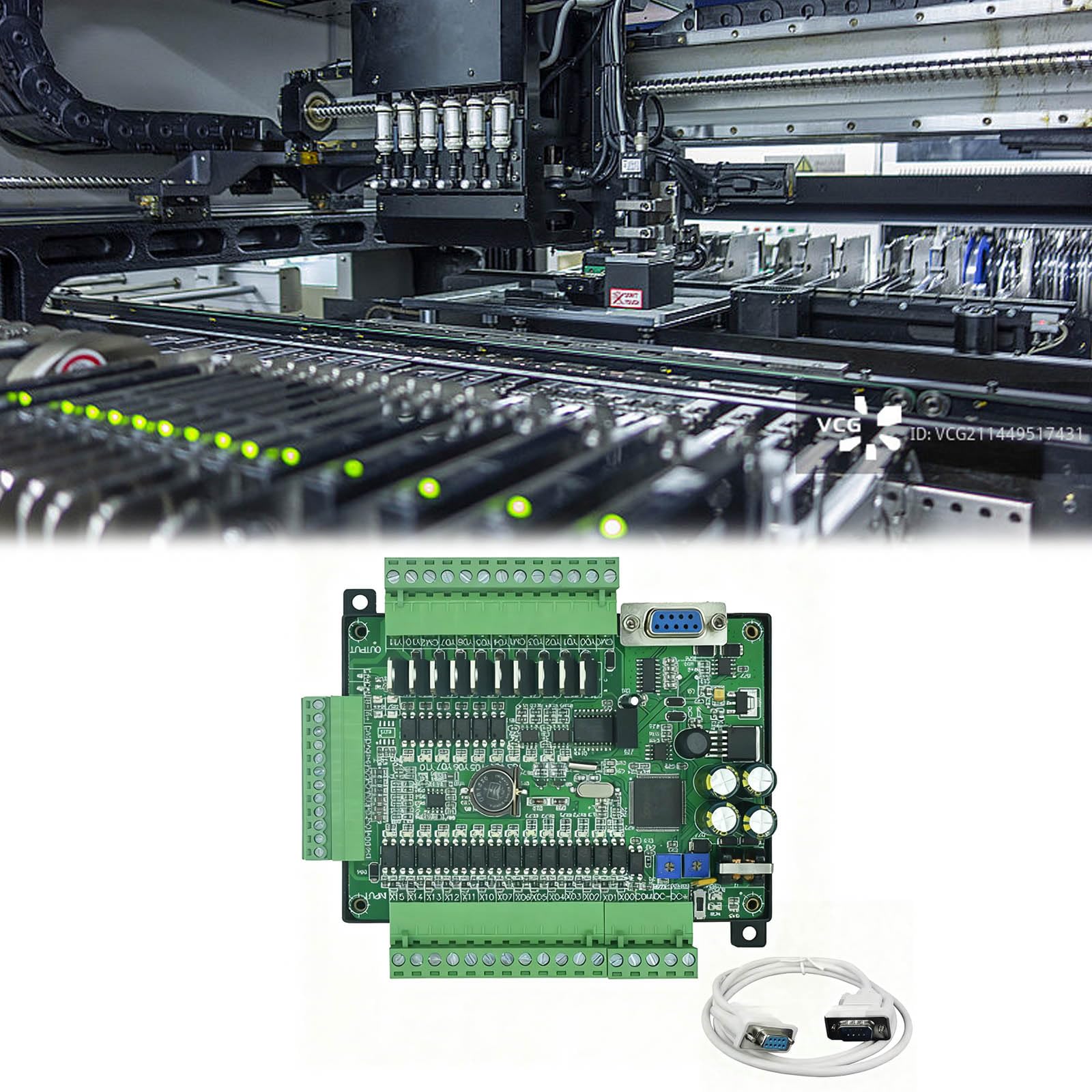 Leistungsstarke SPS-Steuerplatine FX3U 24MT 14 Eingänge 10 Transistoren Ausgang Industrielle MCUs AntiInterferenz-Transistoren Ausgang Industrielle MCUs AntiInterferenz
