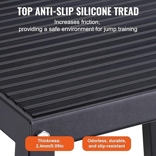 Miniatura 3 de VEVOR Caja de plataforma pliométrica, caja de salto pliométrica, caja pliométrica de acero para entrenamiento de salto de gimnasio en casa,