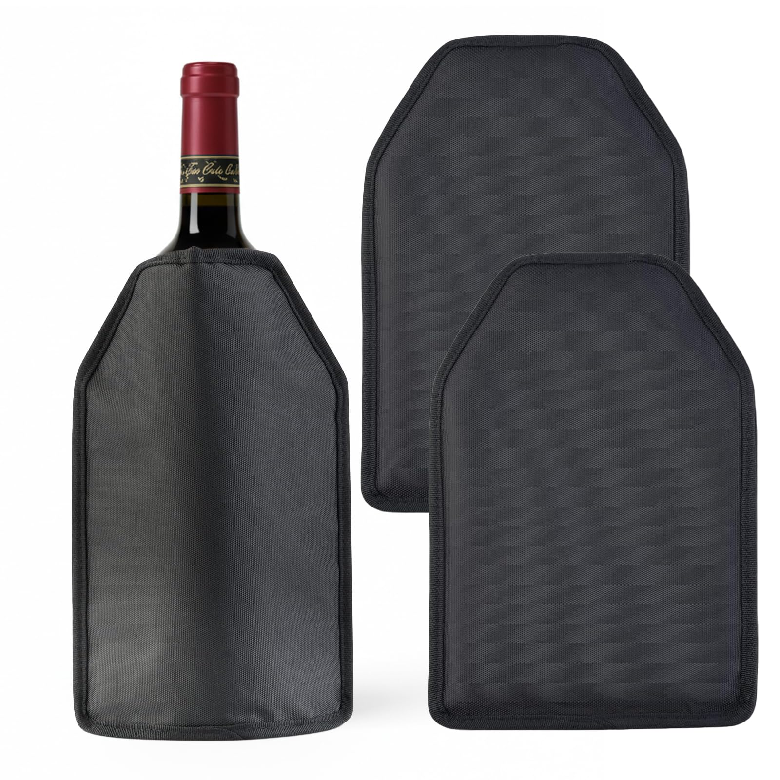 Wine Cooler Sleeve Reusable Wine Bottle Cooler Flexible Wine Ice Pack Sleeve Keep Wine Cool and Refreshing for Standard Size Bottles for Red Wine, White Wine & Champagne