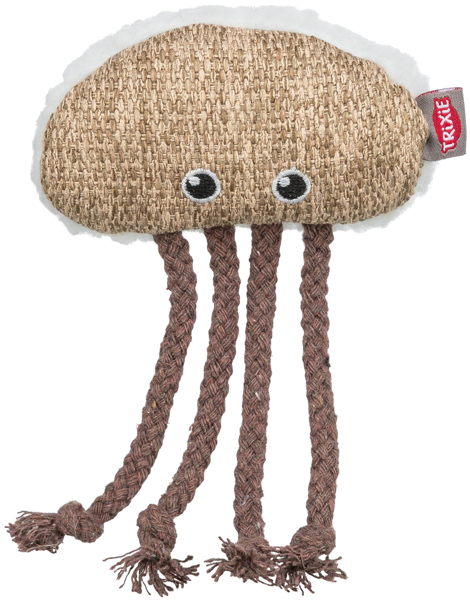 TRIXIE Plush Jellyfish Toy For Cats, 14 Cm, Soft Cat Toy For Shared Play And Fun - 45673