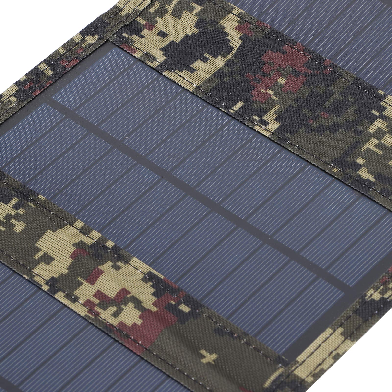 Banco de Energía Solar, Cargador de Panel Solar Portátil, Camping Al Aire Libre de RV de Silicio Monocristalino Impermeable para Teléfono Celular Coche de Yate