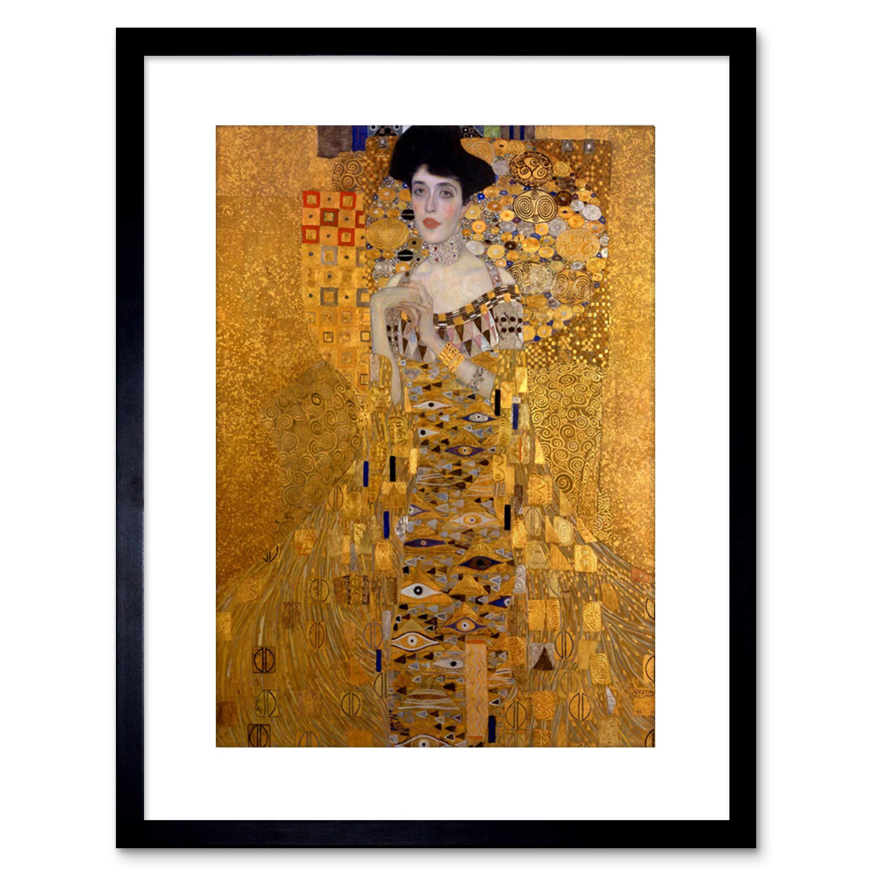 Wee Blue Coo PAINTING PORTRAIT KLIMT BLOCH BAUER SECESSION FRAMED PRINT F97X3124