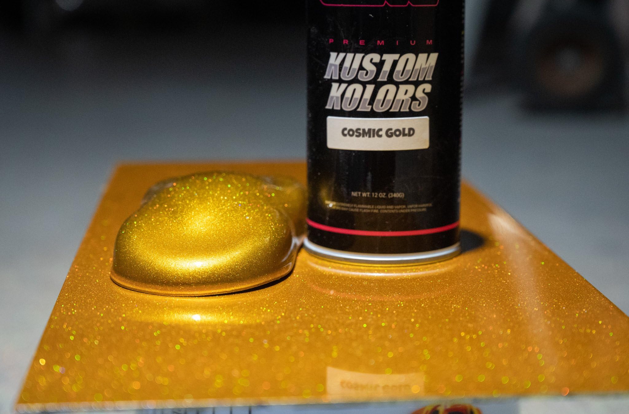 Spray Can 12oz Cosmic Gold Basecoat Paint 1:1 Mix Ratio | Professional-Grade Automotive Paint with High Gloss Finish - Polyurethane