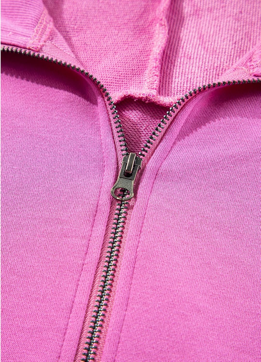 BLENCOT Womens Oversized Sweatshirt Half Zip Fleece Pullover Long Sleeve Fall Side Slit Tops - Image 6